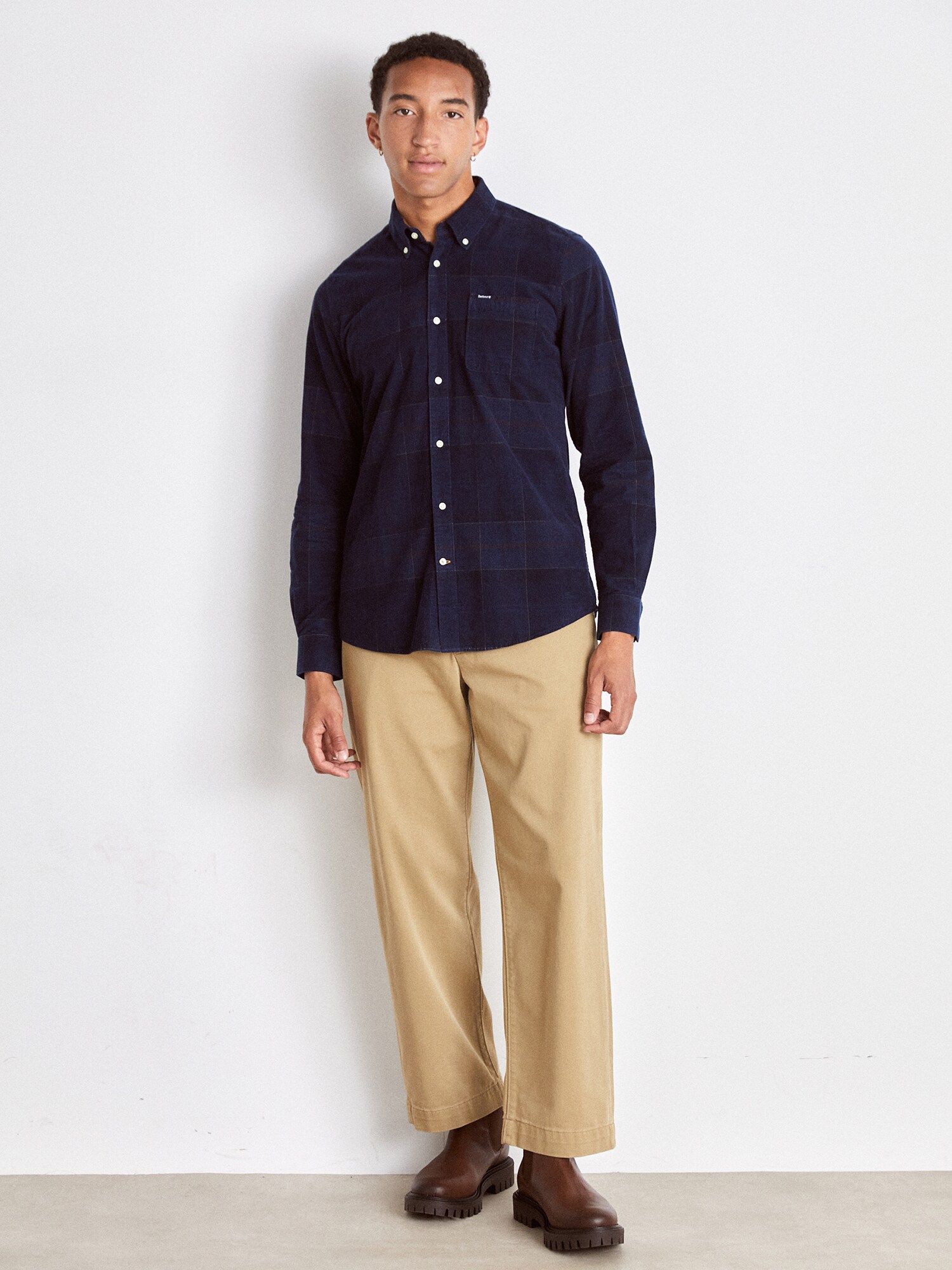 Barbour Camisa 'Blair'  marino / navy / chocolate / gris – imagen 4