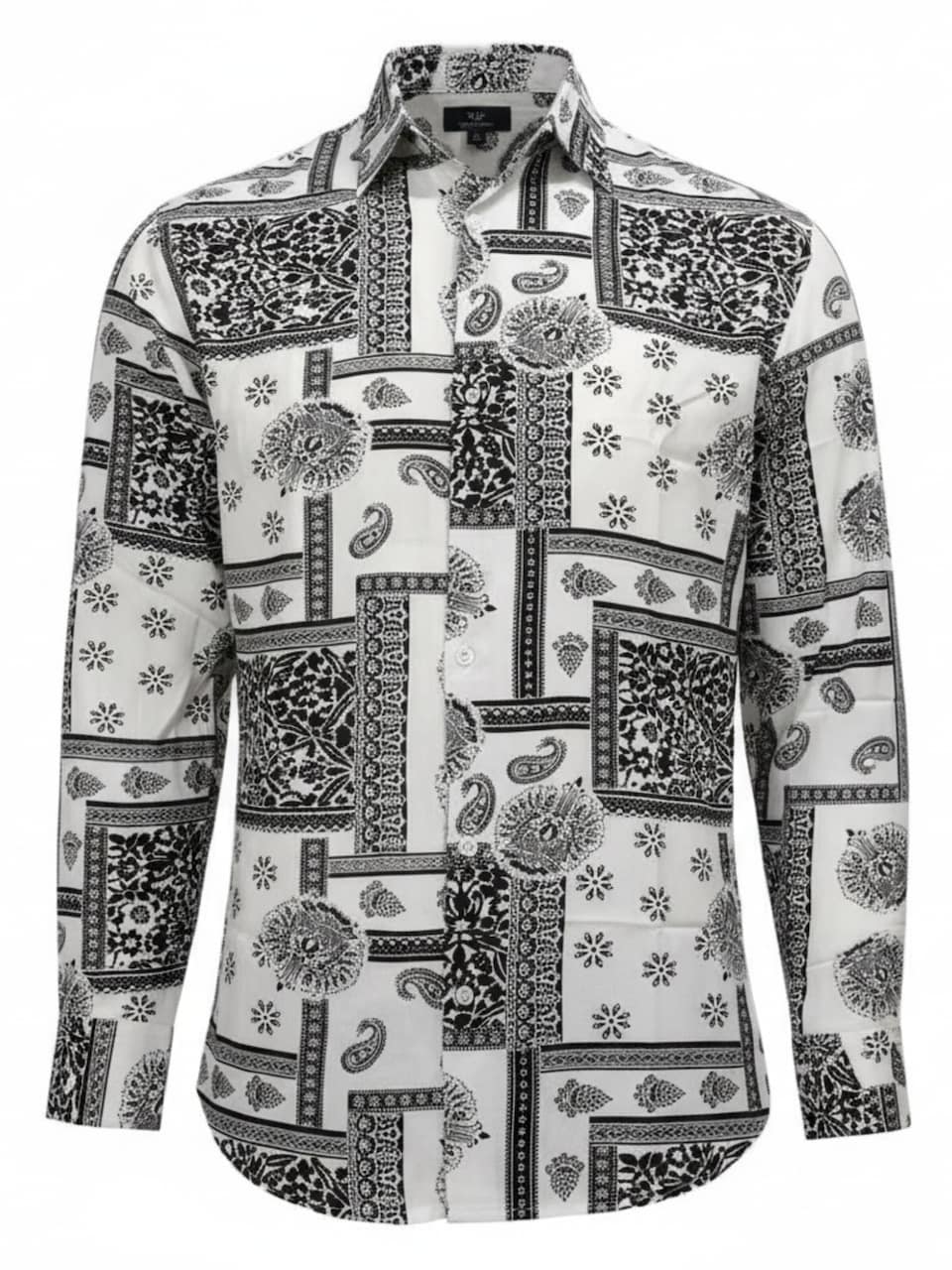 Skjorta 'Men's Viscose multicolor pattern shirt'