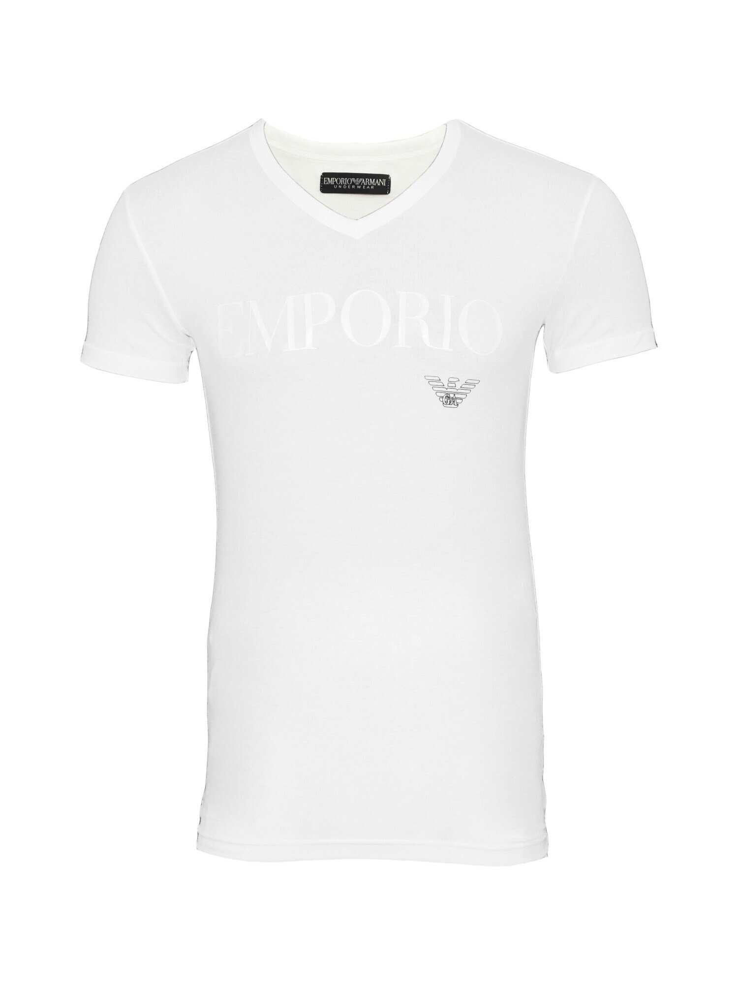 Emporio Armani Tricou negru / alb