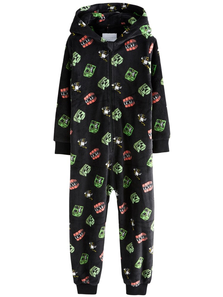 Next Schlafanzug Jungen Größe 164 grün / hellrot / schwarz / weiß