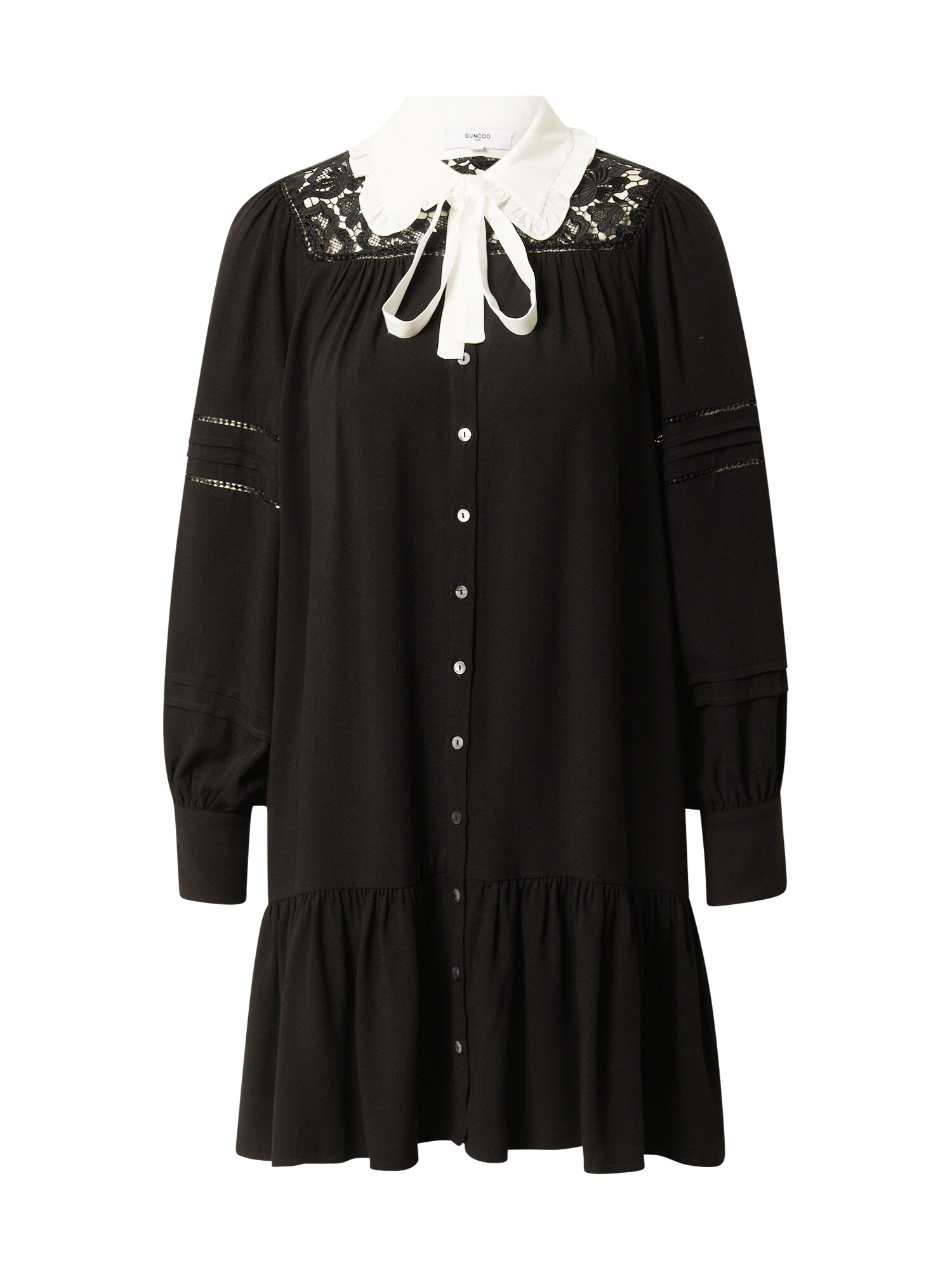 Suncoo Vestidos camiseiros  preto / branco