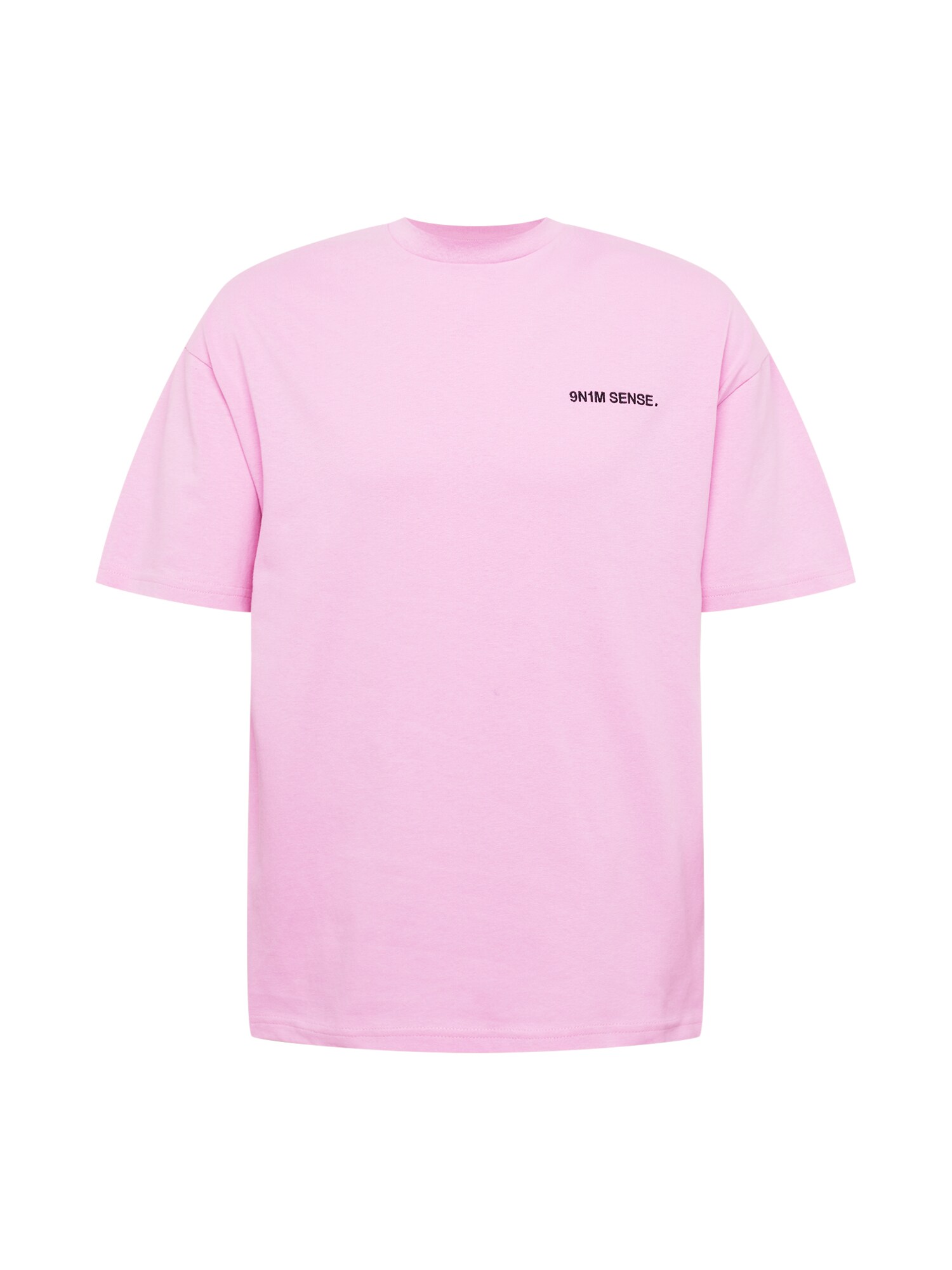 9N1M SENSE Marškinėliai šviesiai rožinė / juoda