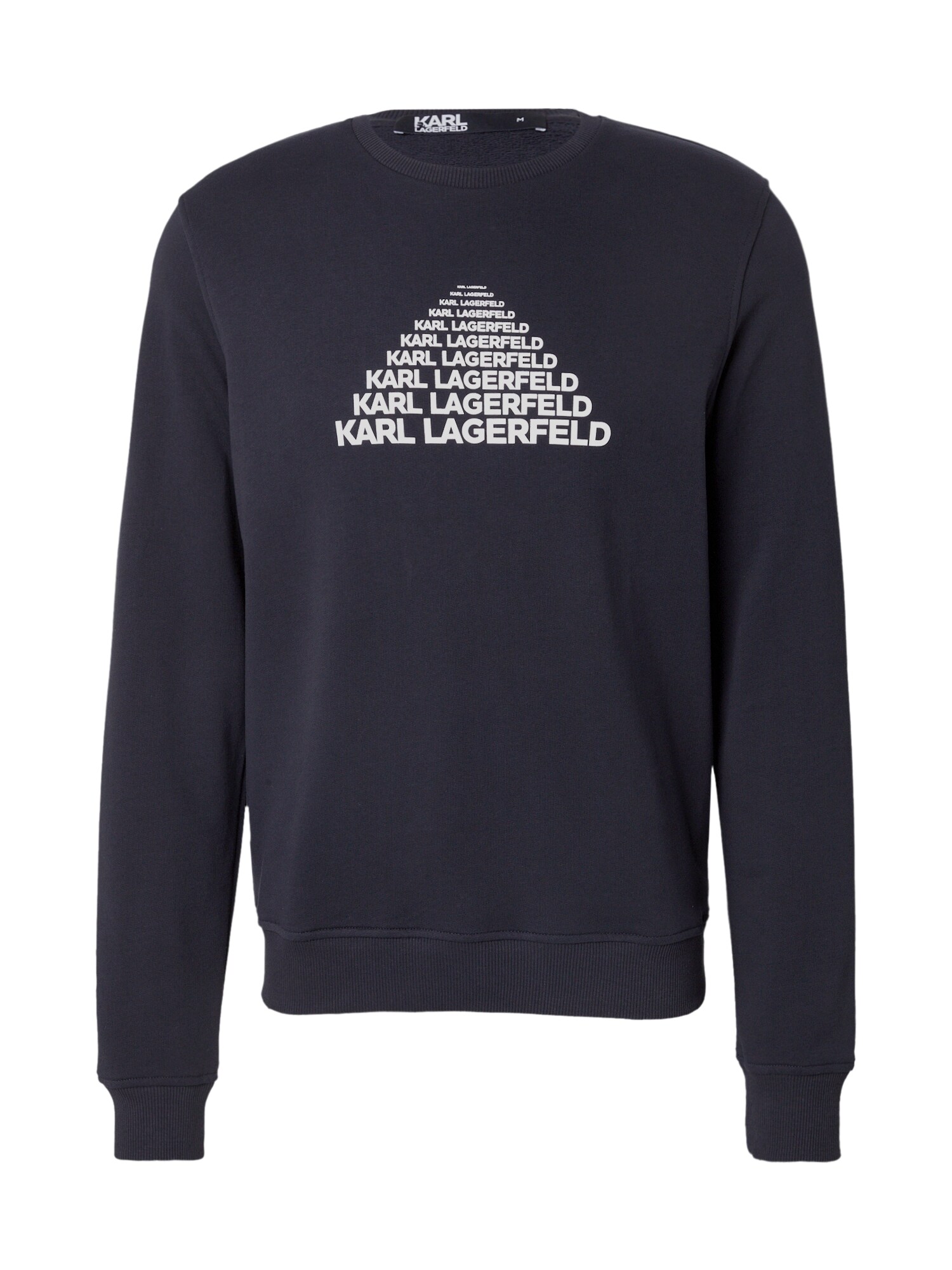 Karl Lagerfeld Bluză de molton  albastru marin / alb murdar