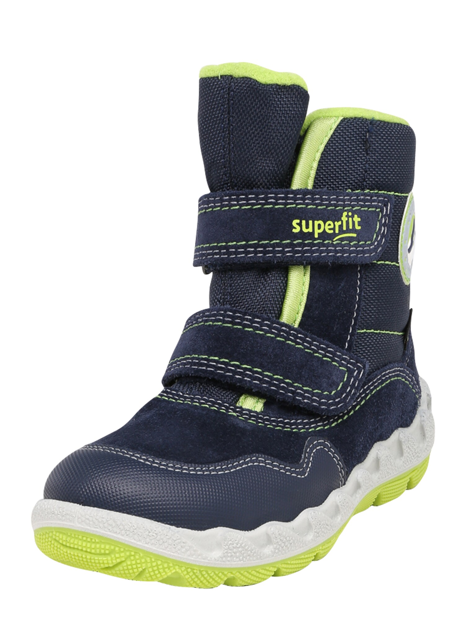 SUPERFIT Sniego batai 'ICEBIRD'  tamsiai mėlyna jūros spalva / neoninė žalia