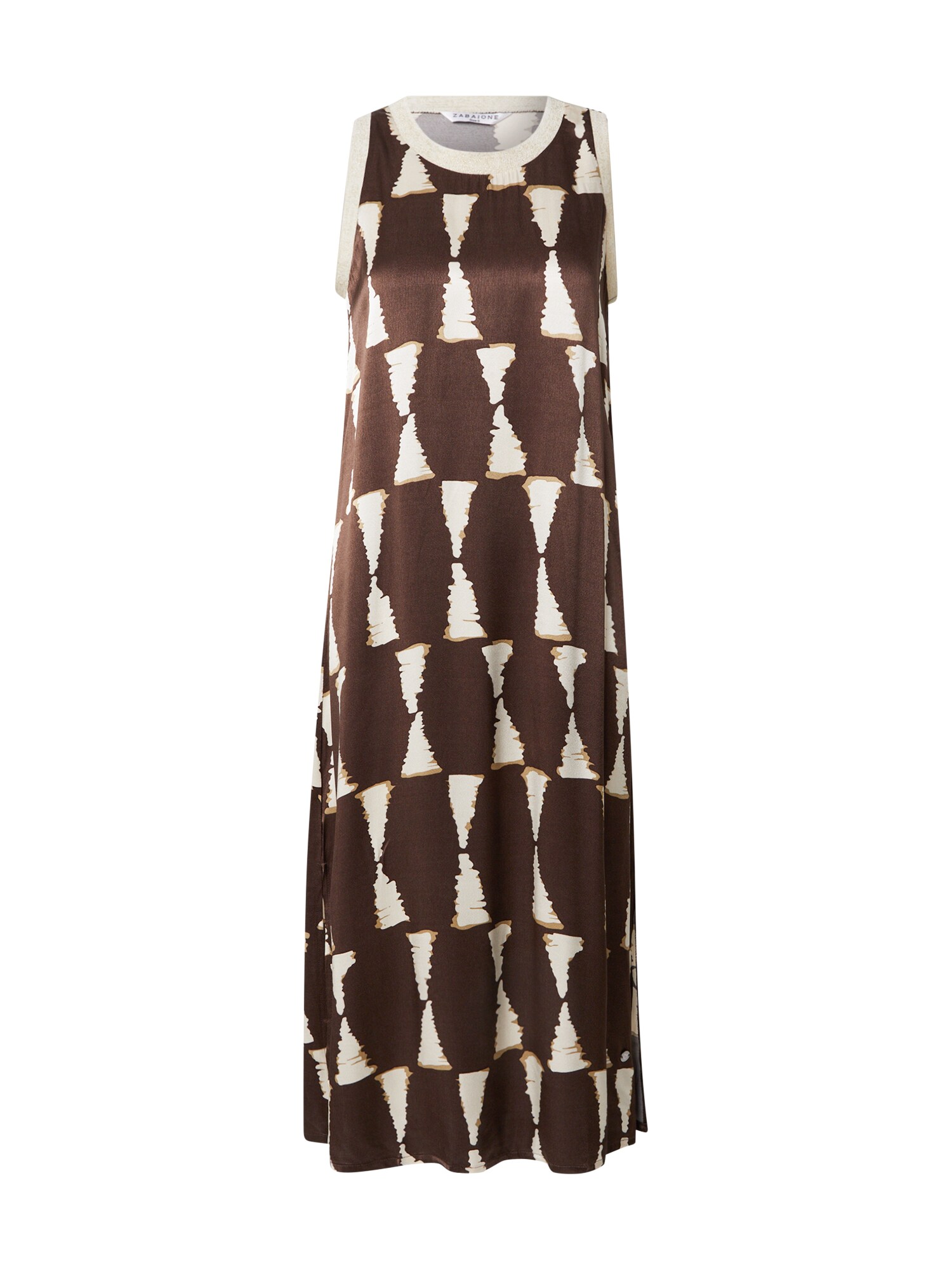 ZABAIONE Abito 'Ka44cy'  camello / marrone / bianco