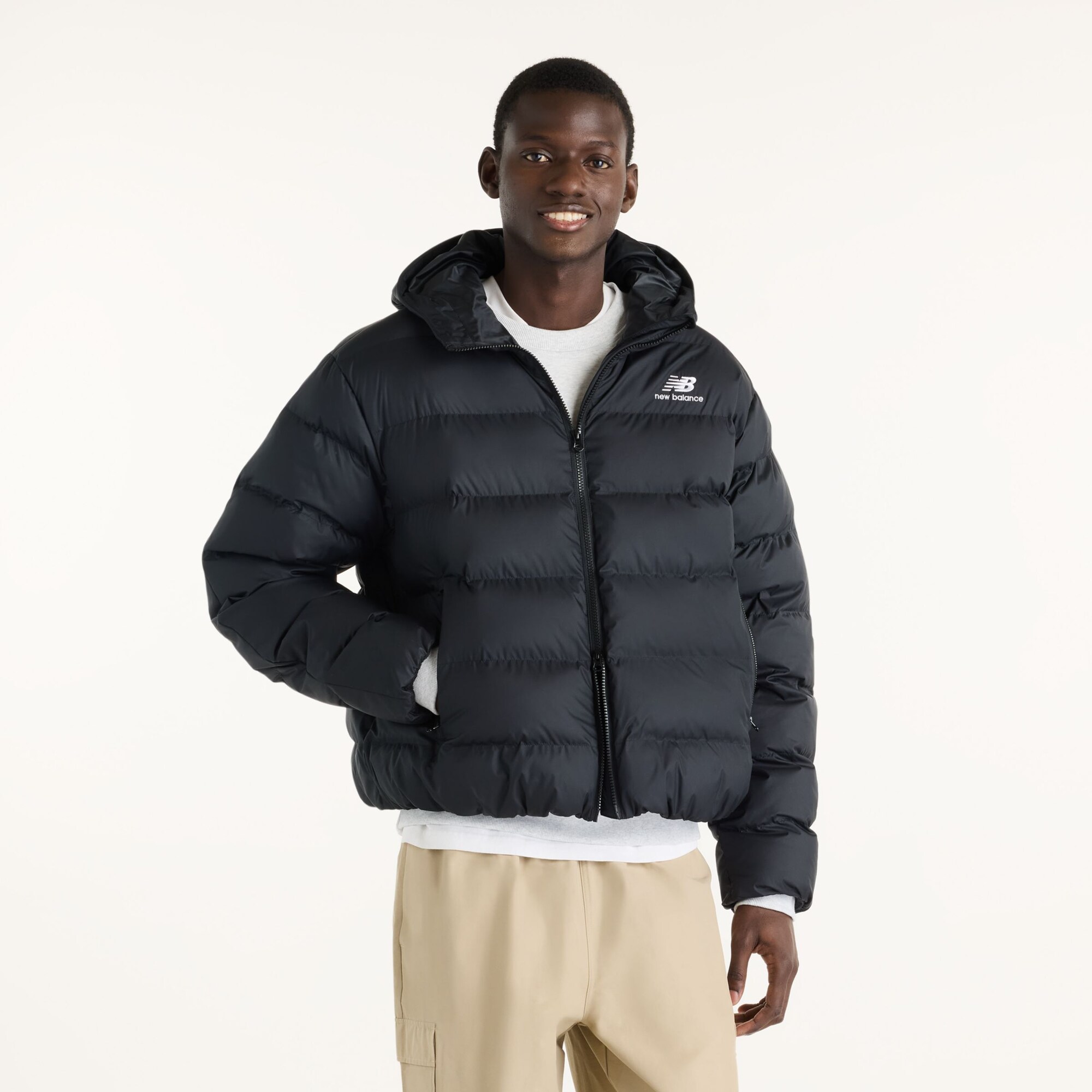 New balance Chaqueta de invierno 'Boston'  negro / blanco – imagen 2