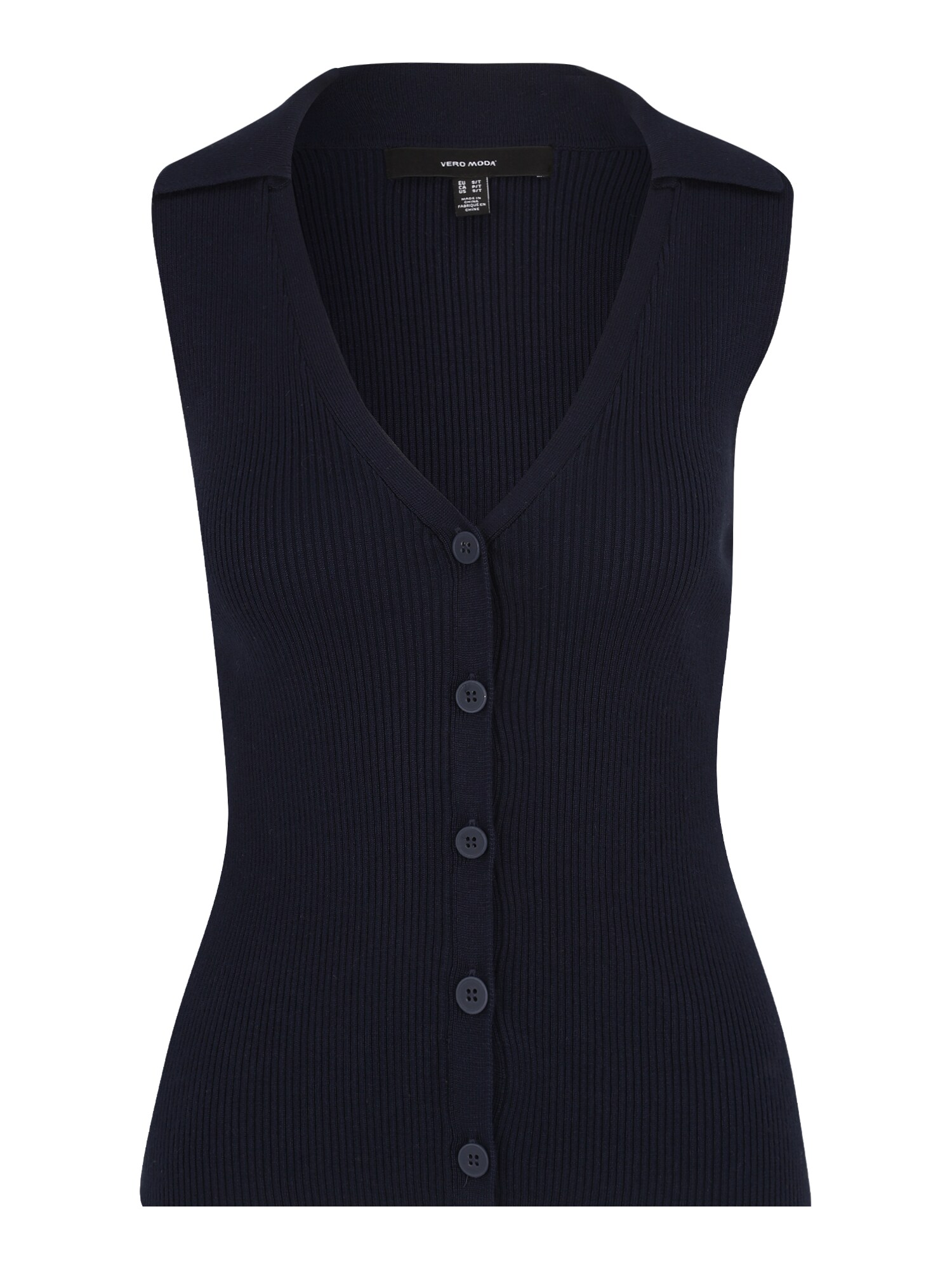 Vero Moda Tall Vestă tricotată VMWILLOW  bleumarin