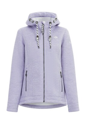 Schmuddelwedda Fleece jas Antraciet / Lila / Wit