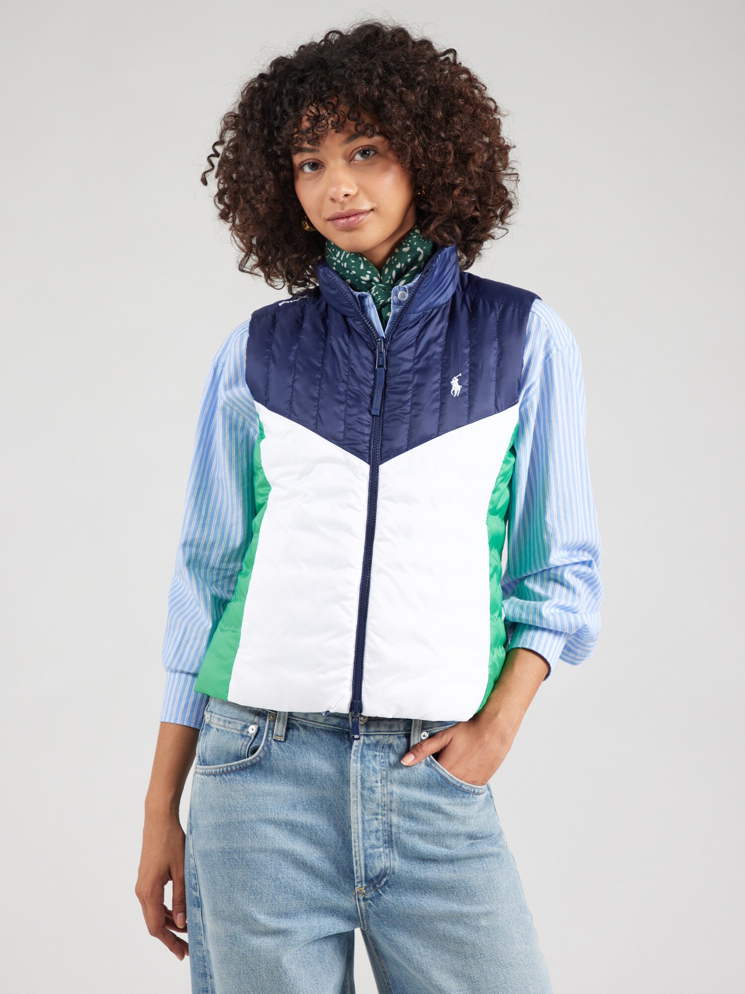 Polo Ralph Lauren Mellény  tengerészkék / citromzöld / fehér termék 2. képe