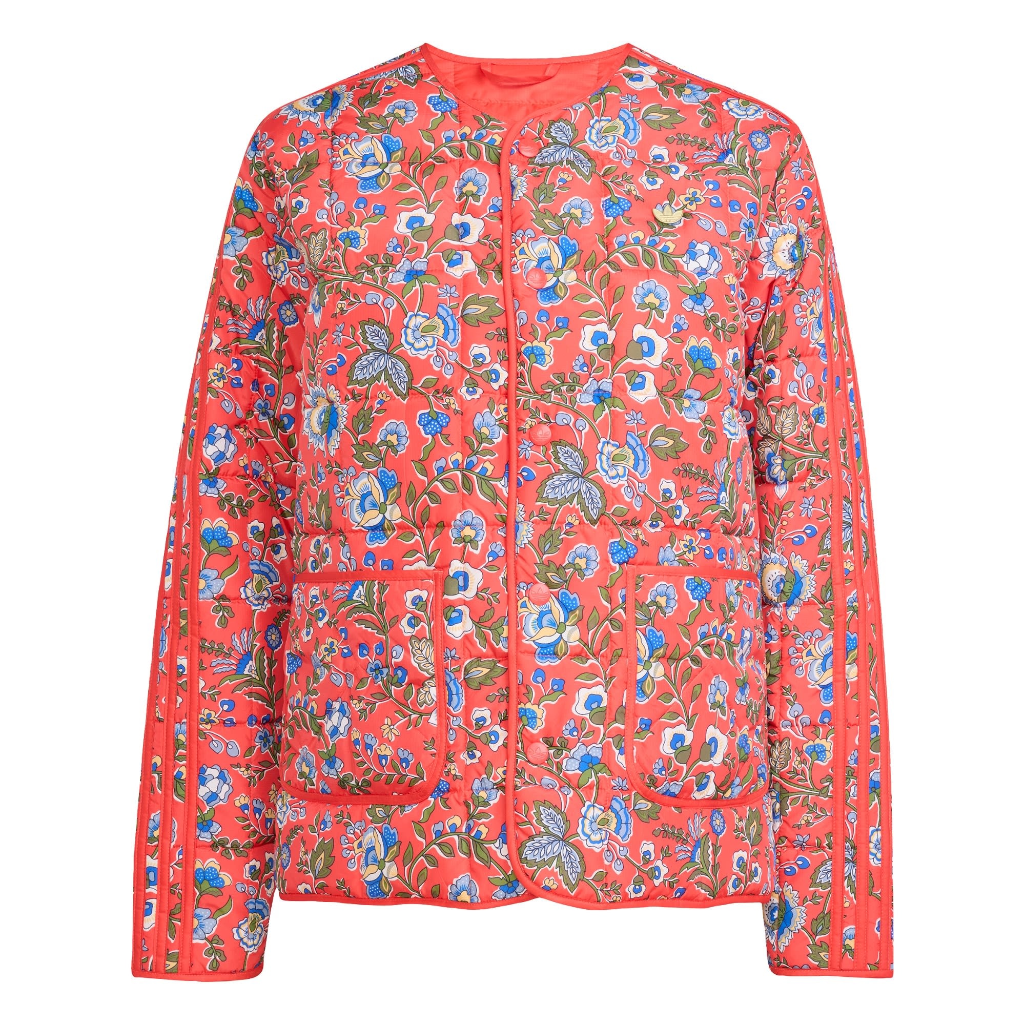 ADIDAS ORIGINALS Geacă de primăvară-toamnă Adidas Originals x Liberty London  azur / verde / roșu orange / alb