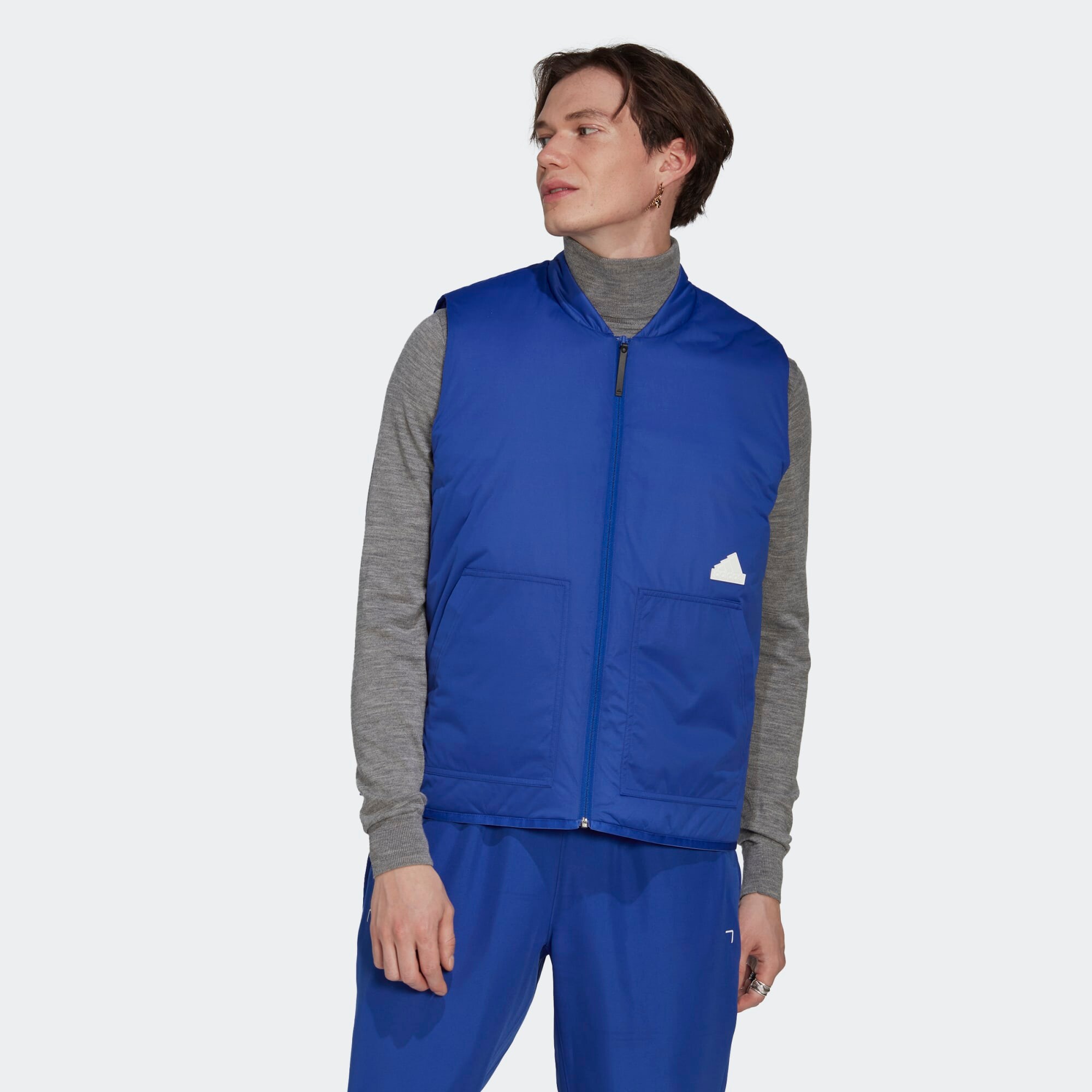 ADIDAS SPORTSWEAR Sportmellény  kék / fehér termék 2. képe
