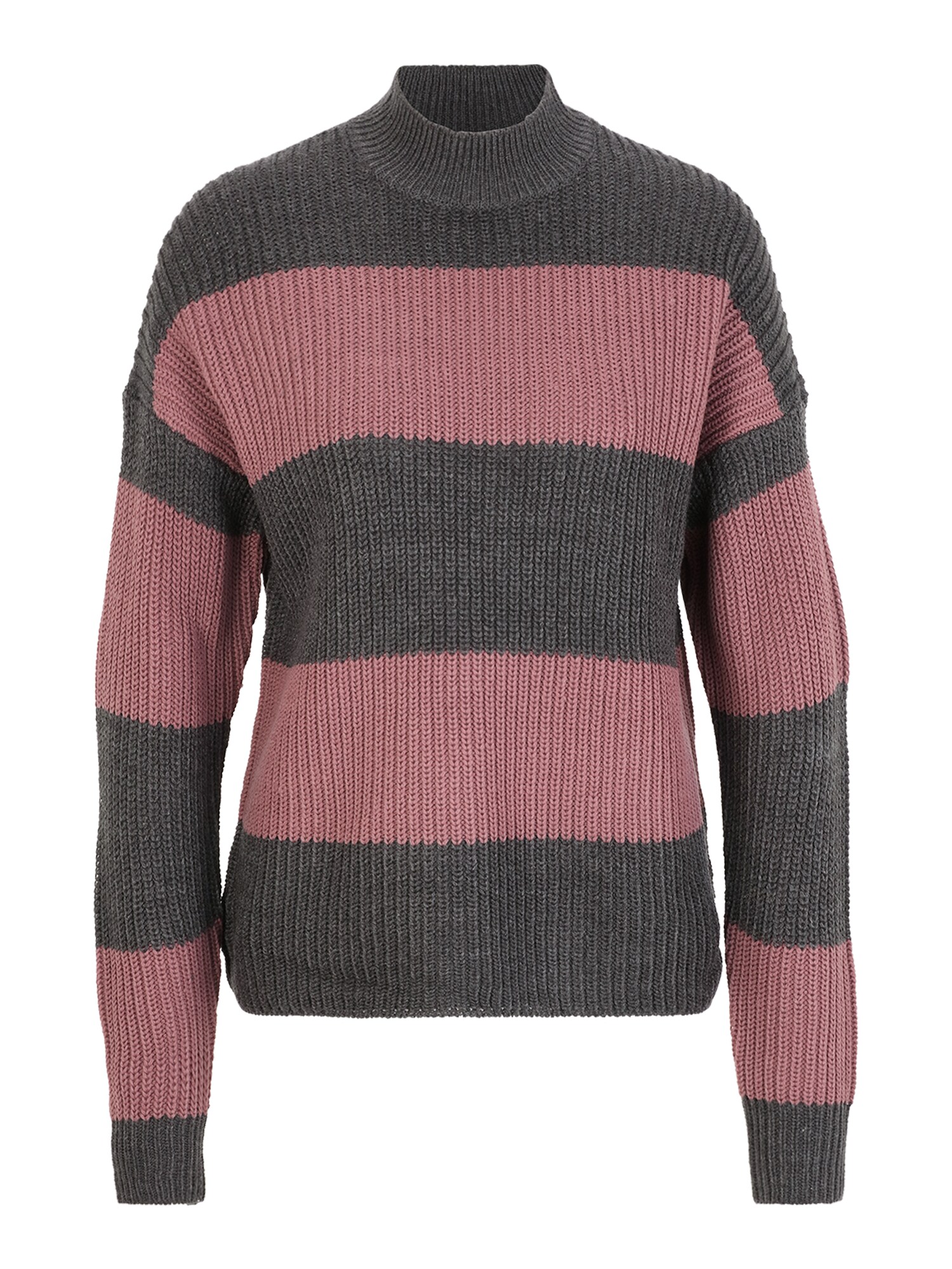 ONLY Пуловер 'NICALA'  тъмносиво / розе