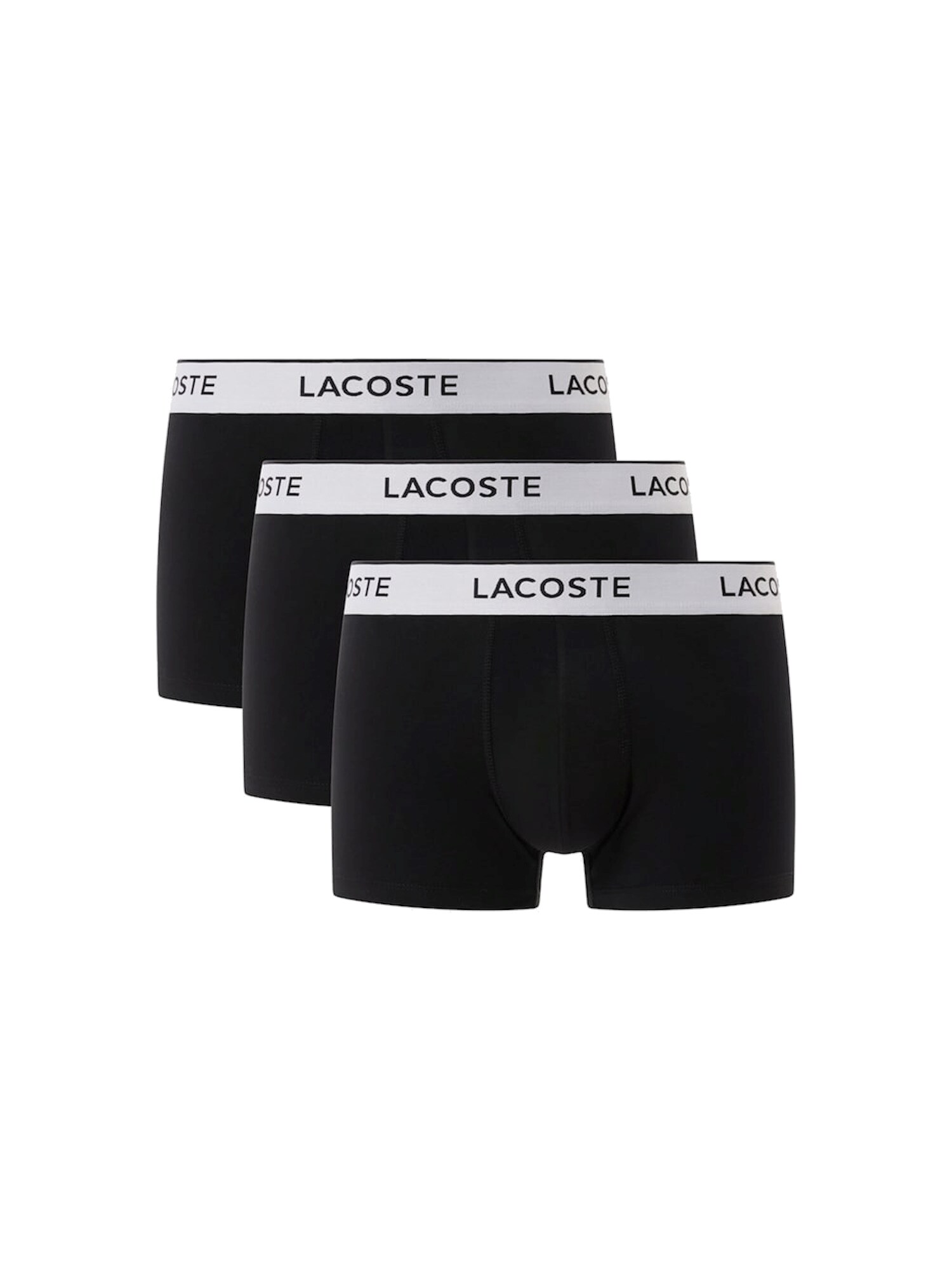 LACOSTE Boxerky  čierna / biela