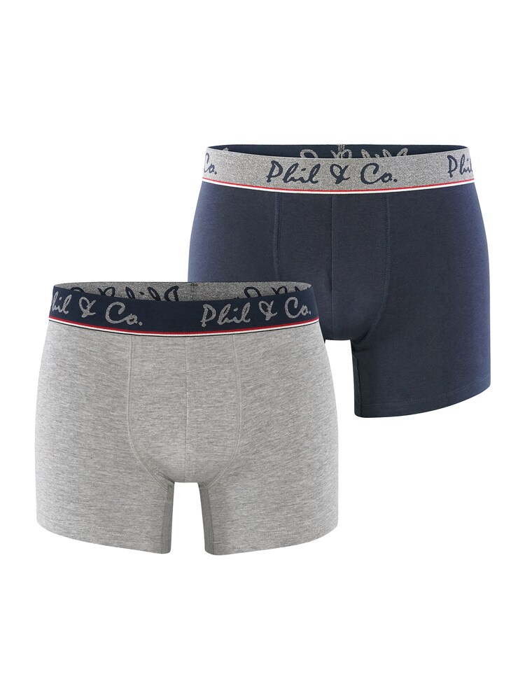 Phil & Co. Berlin Trunks 'Retro' Herren Größe XL dunkelblau / grau