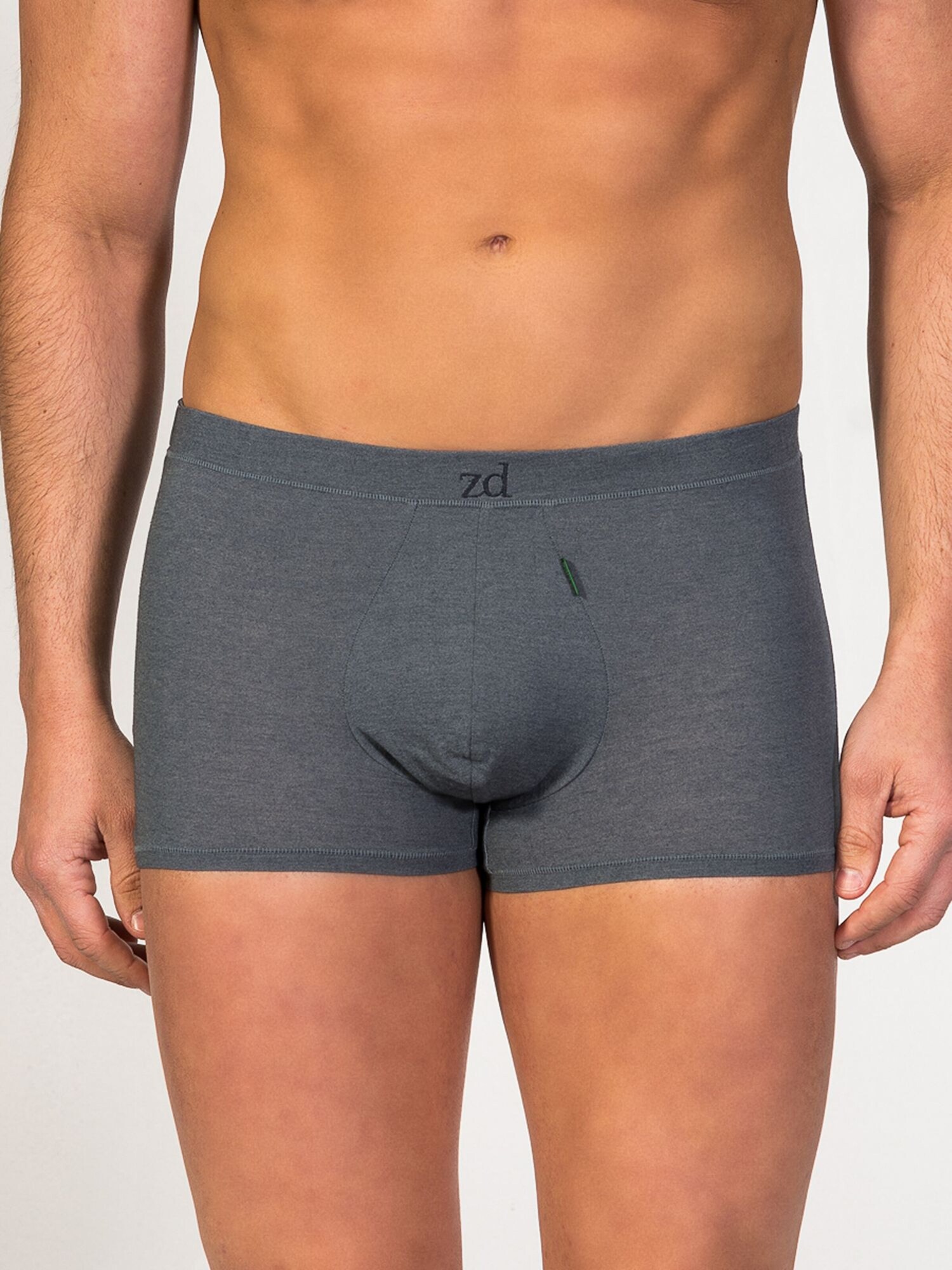 zd ZERO DEFECTS Calzoncillo boxer 'Ikaria Egyptian cotton' gris oscuro
