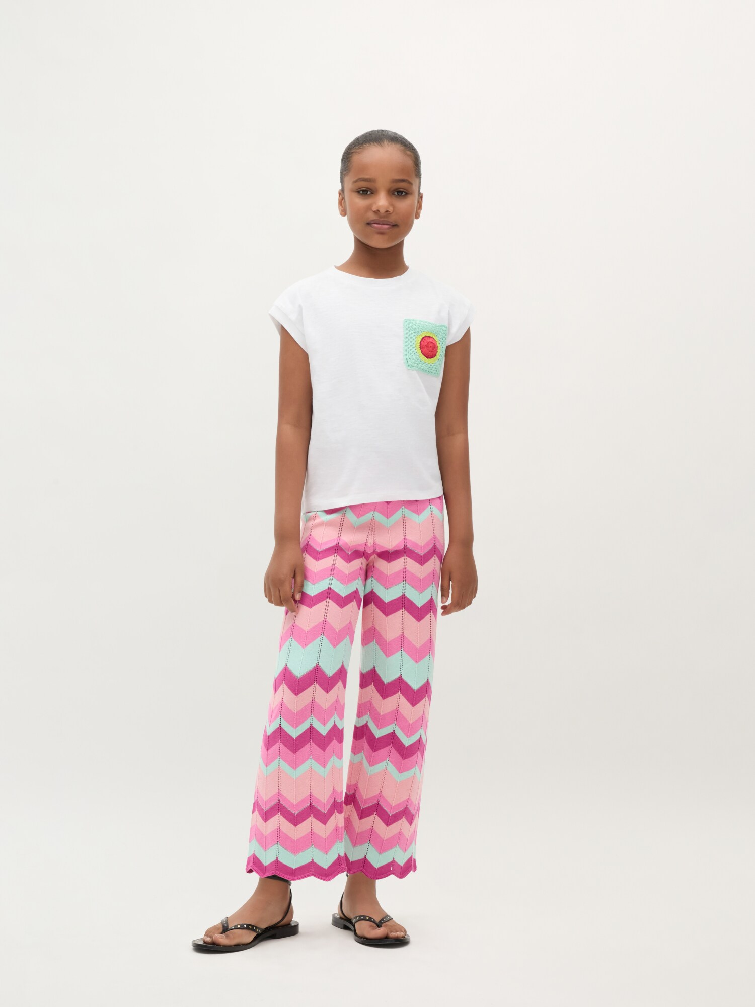 Thumbnail - Scalpers Crochet Pocket Tee Girls