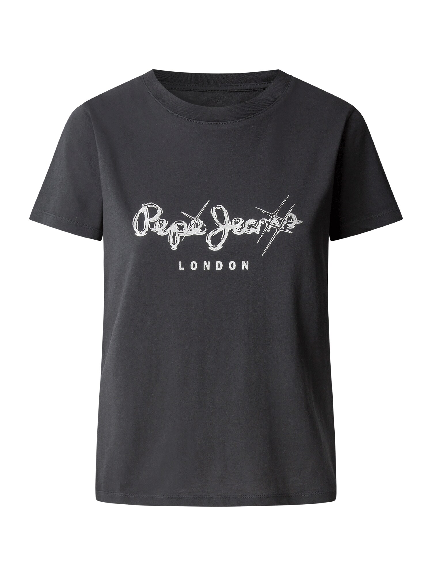 Pepe Jeans Póló 'LETICIA'  fekete / fehér akciós termékkép 1
