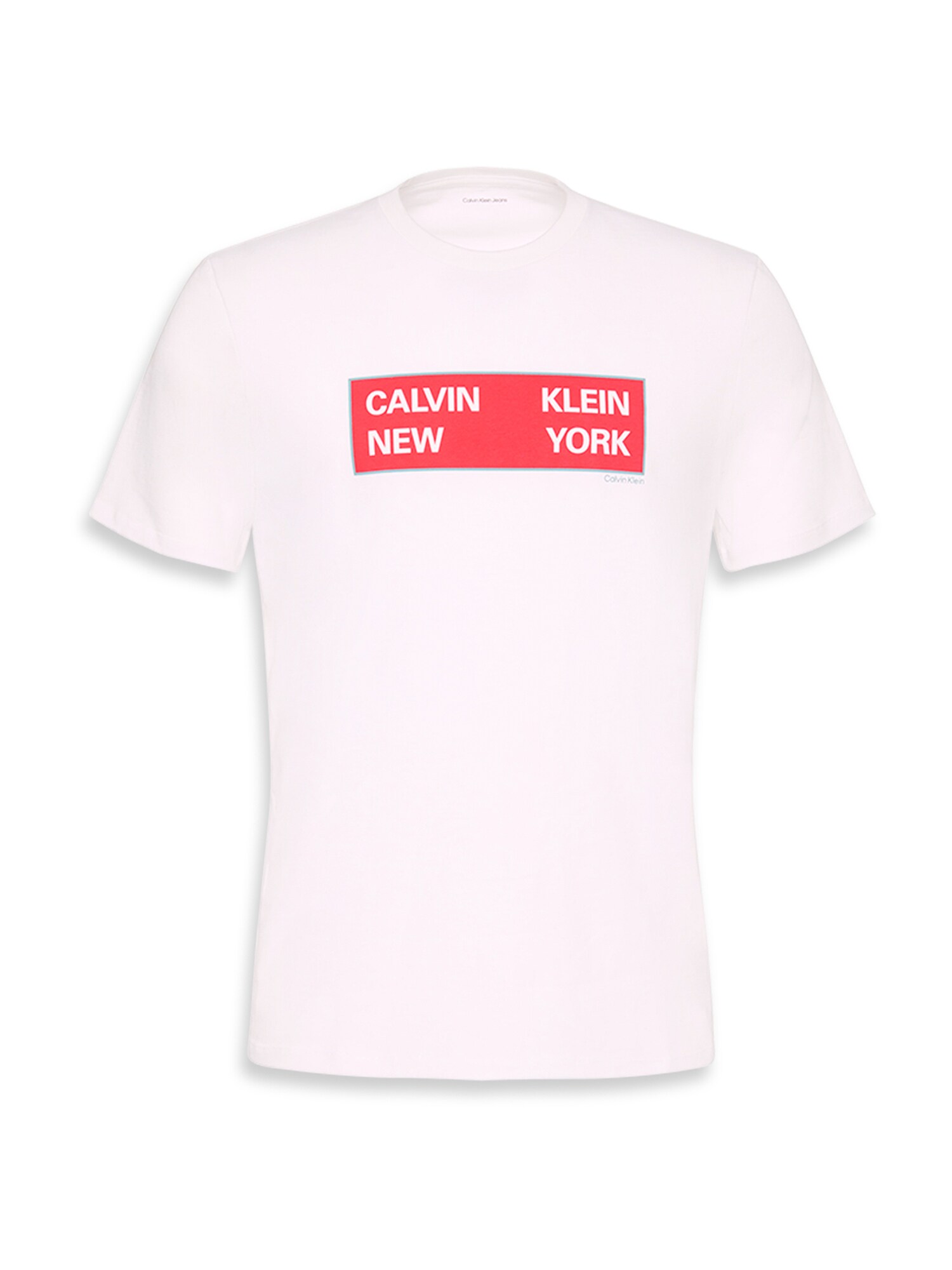 Calvin Klein Jeans Tričko  svetlomodrá / červená / biela