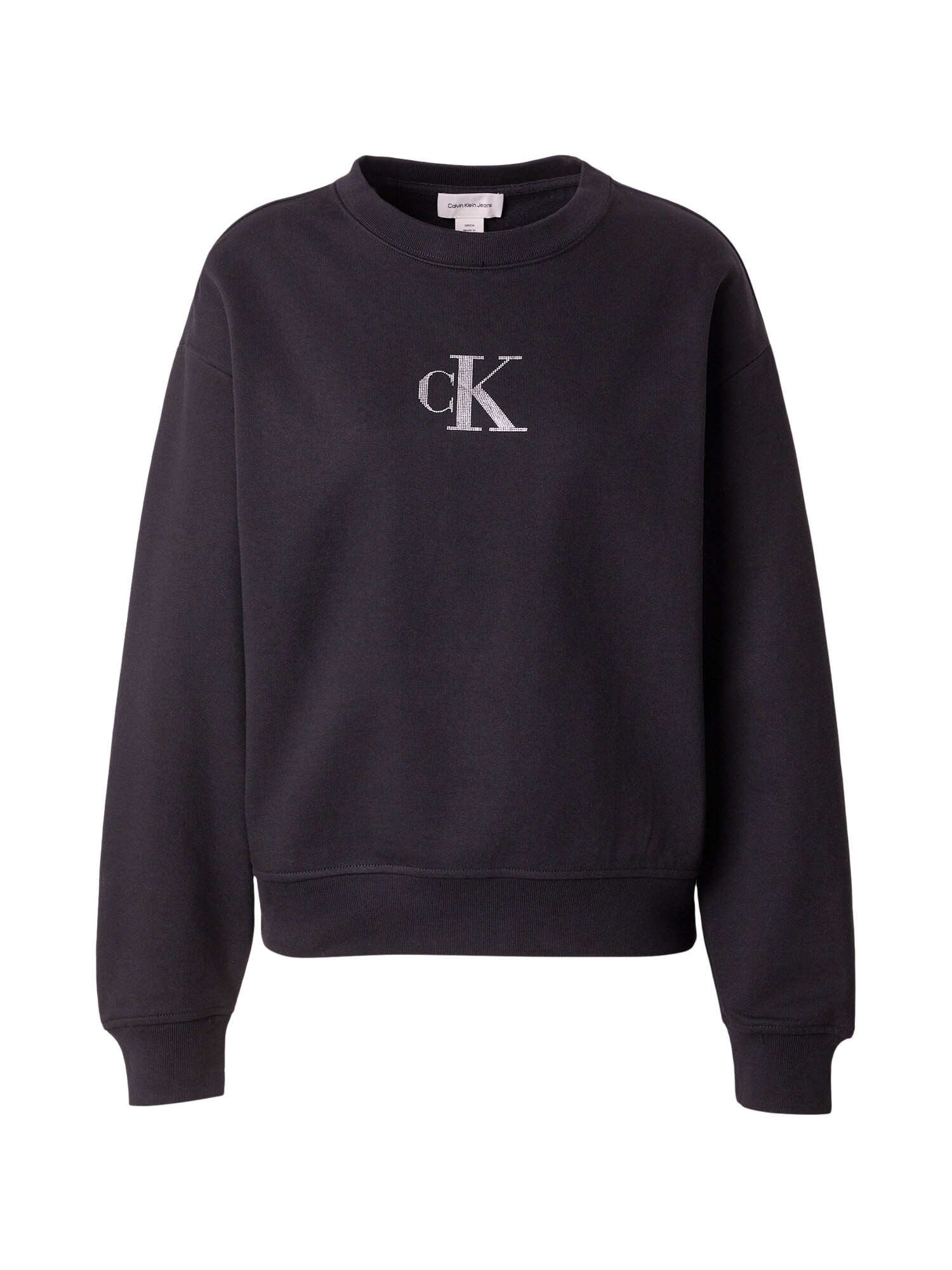 Calvin Klein Jeans Bluză de molton CLASSIC  negru