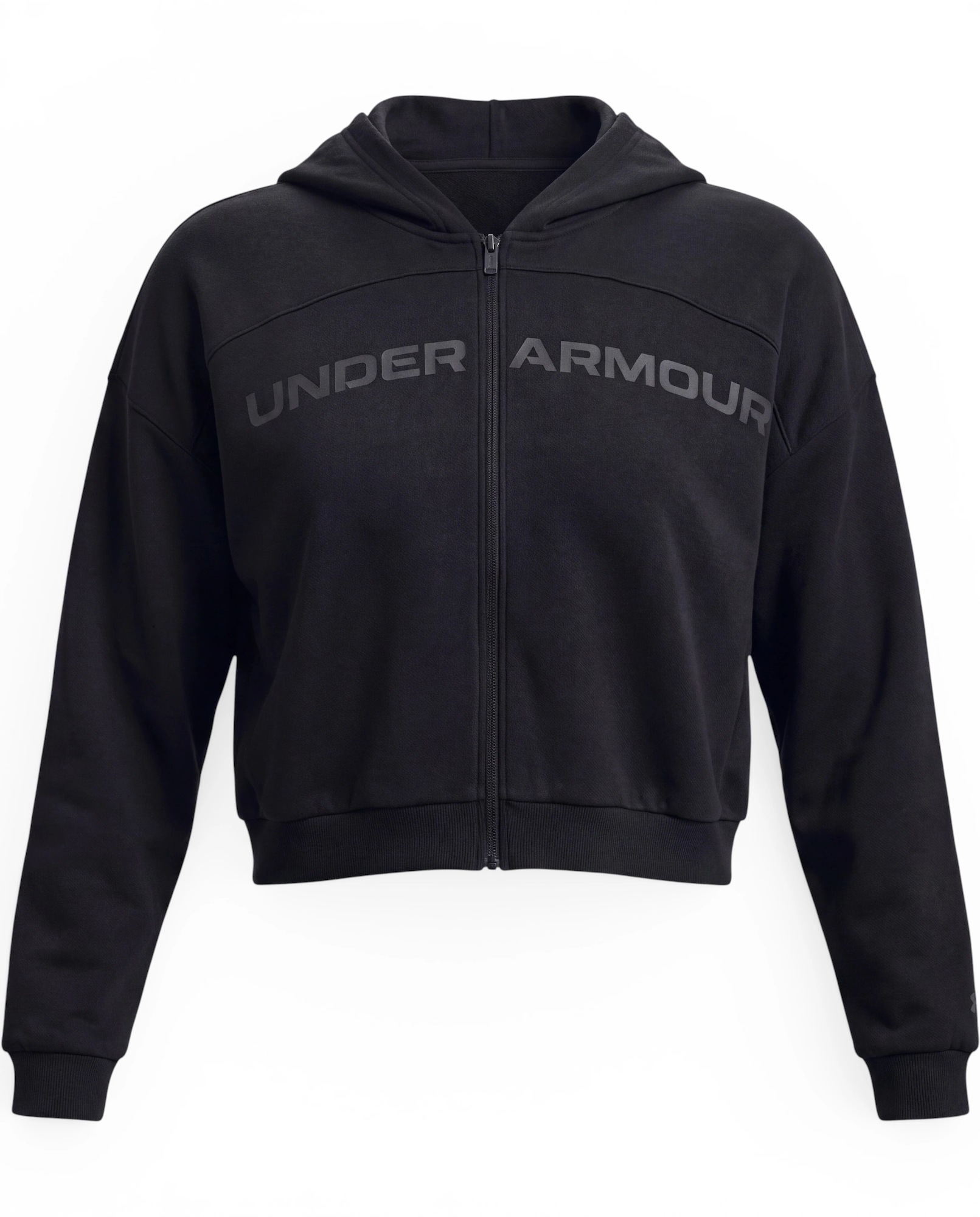 UNDER ARMOUR Bluză cu fermoar sport Icon Wordmark negru