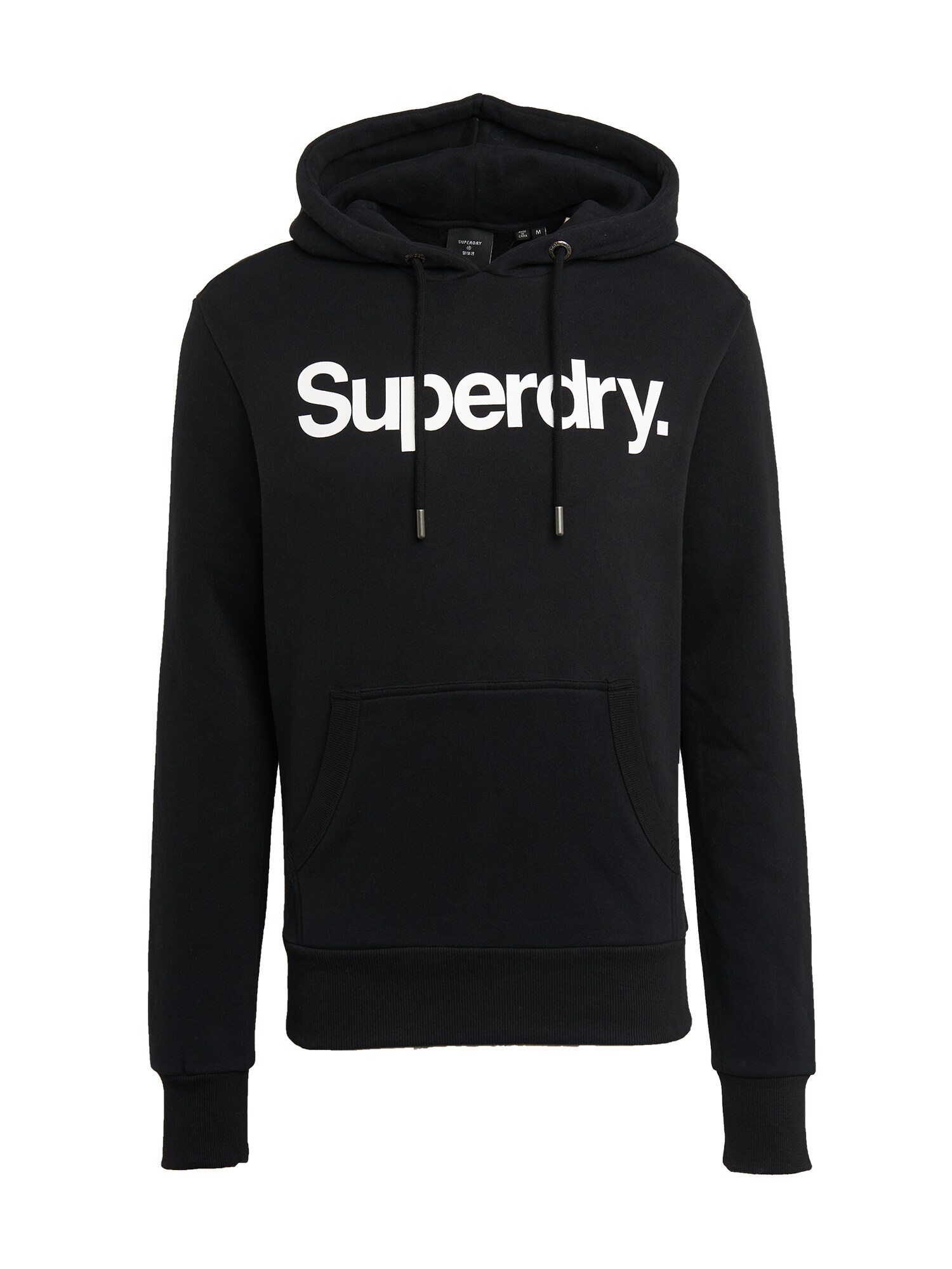 Superdry Megztinis be užsegimo  juoda / balta