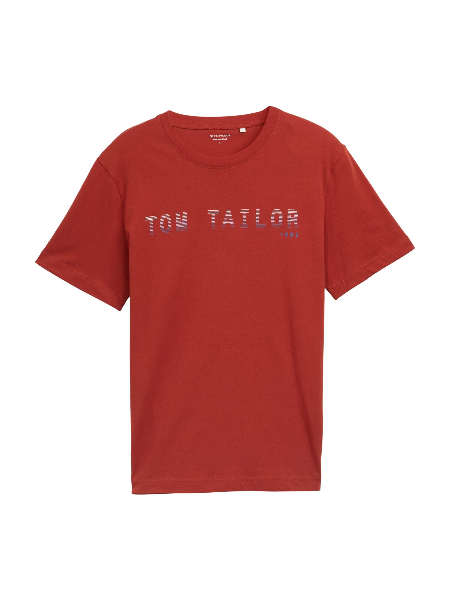 TOM TAILOR Póló  sötétkék / piros / fehér akciós termékkép 1