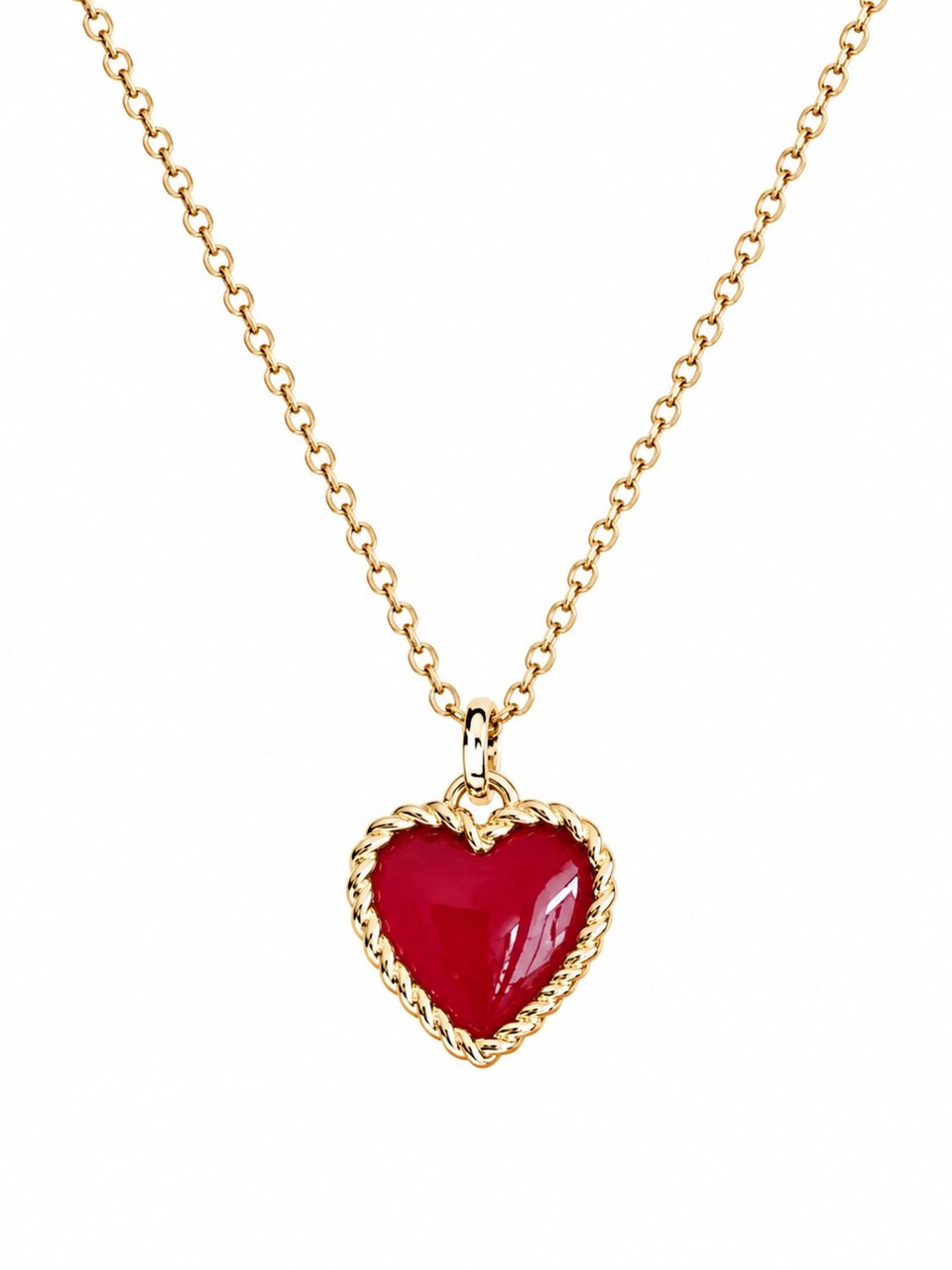 Halsband 'Heart Wrap Red'