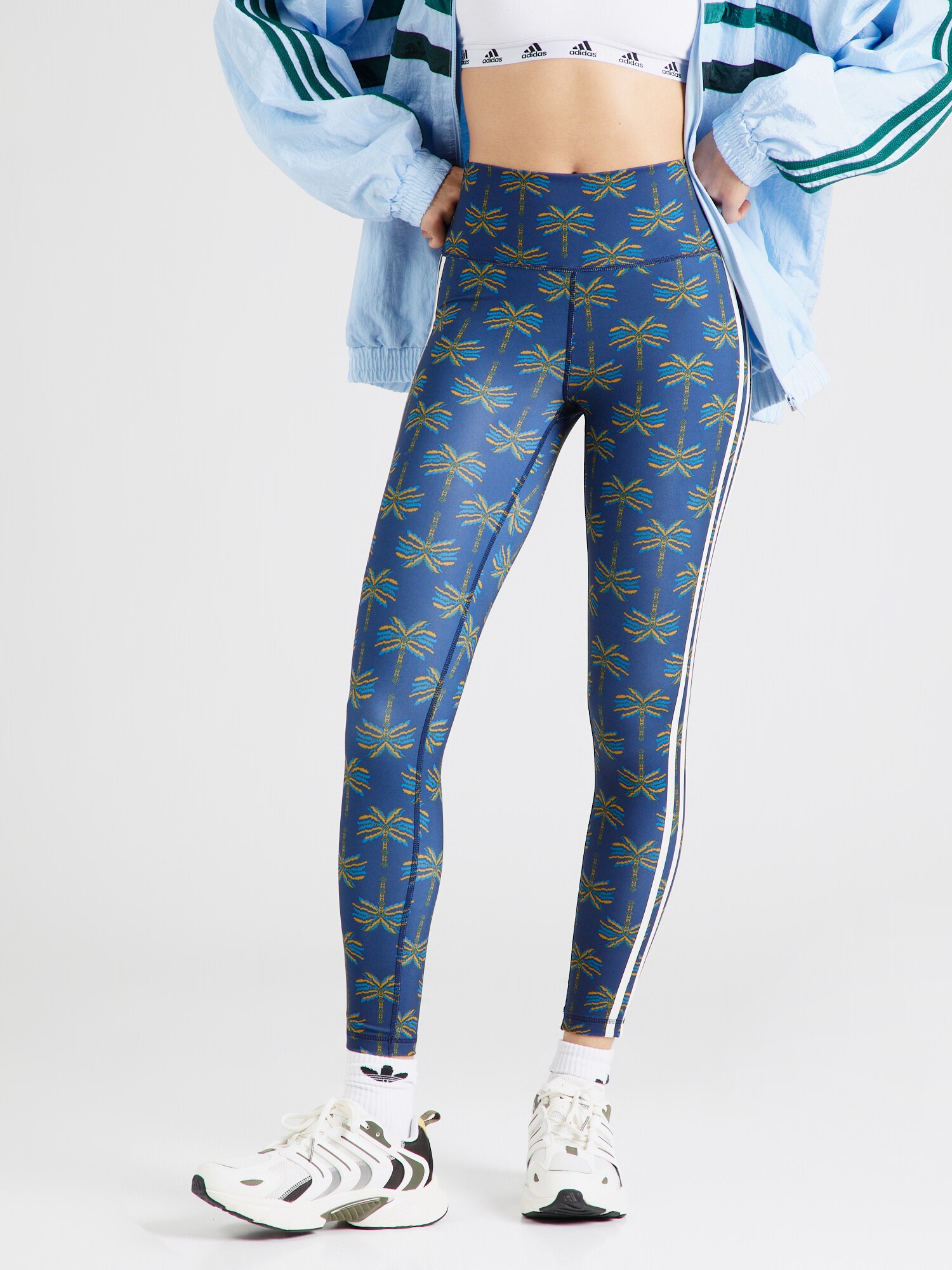 ADIDAS PERFORMANCE Sportnadrágok 'Adidas x Farm Rio'  kék / narancs / fehér termék 2. képe