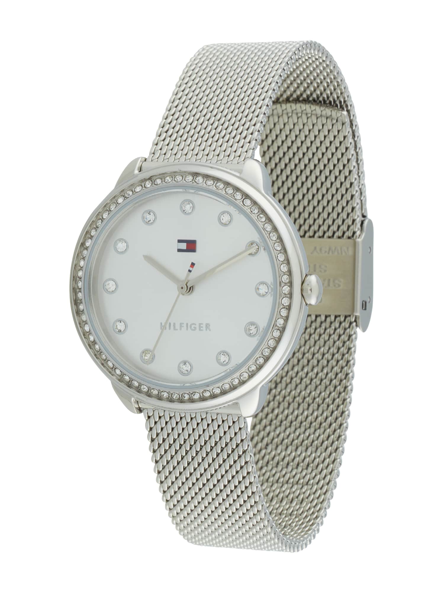 TOMMY HILFIGER Ceas analogic DEMI  argintiu / transparent / alb