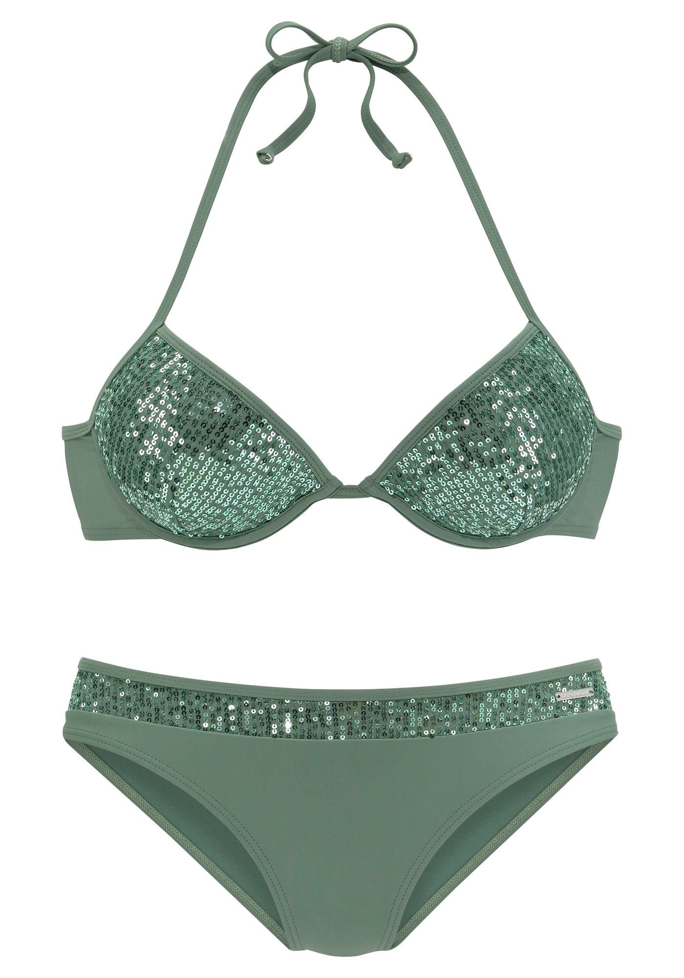 BRUNO BANANI Bikinis smaragdinė spalva