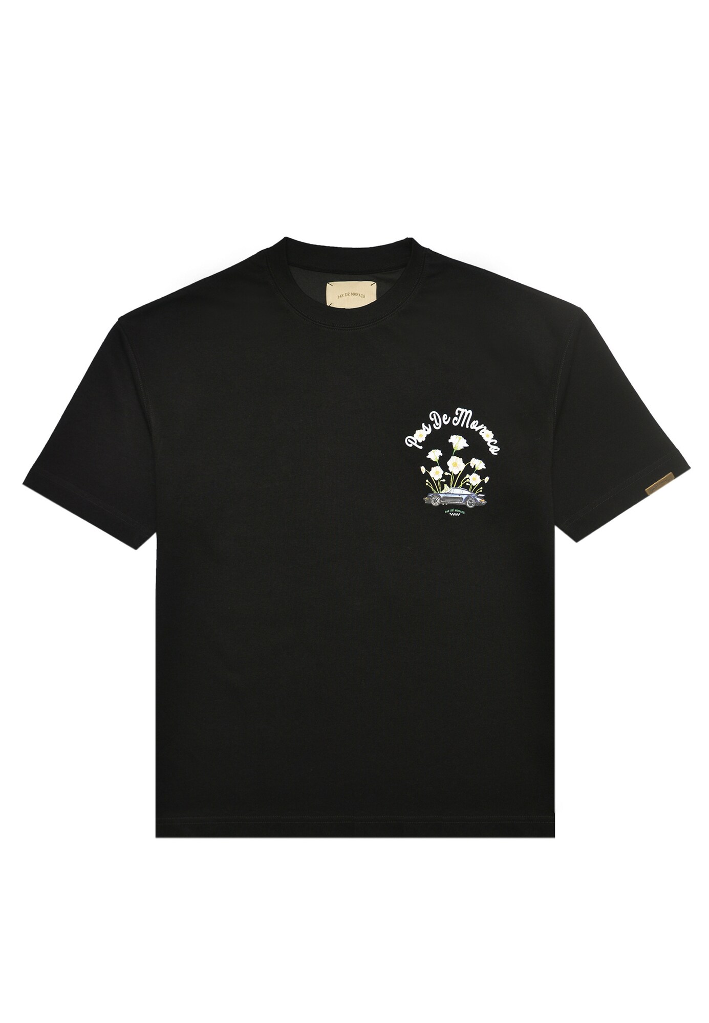 Pas De Monaco Camiseta 'Reverie' amarillo / antracita / negro / blanco