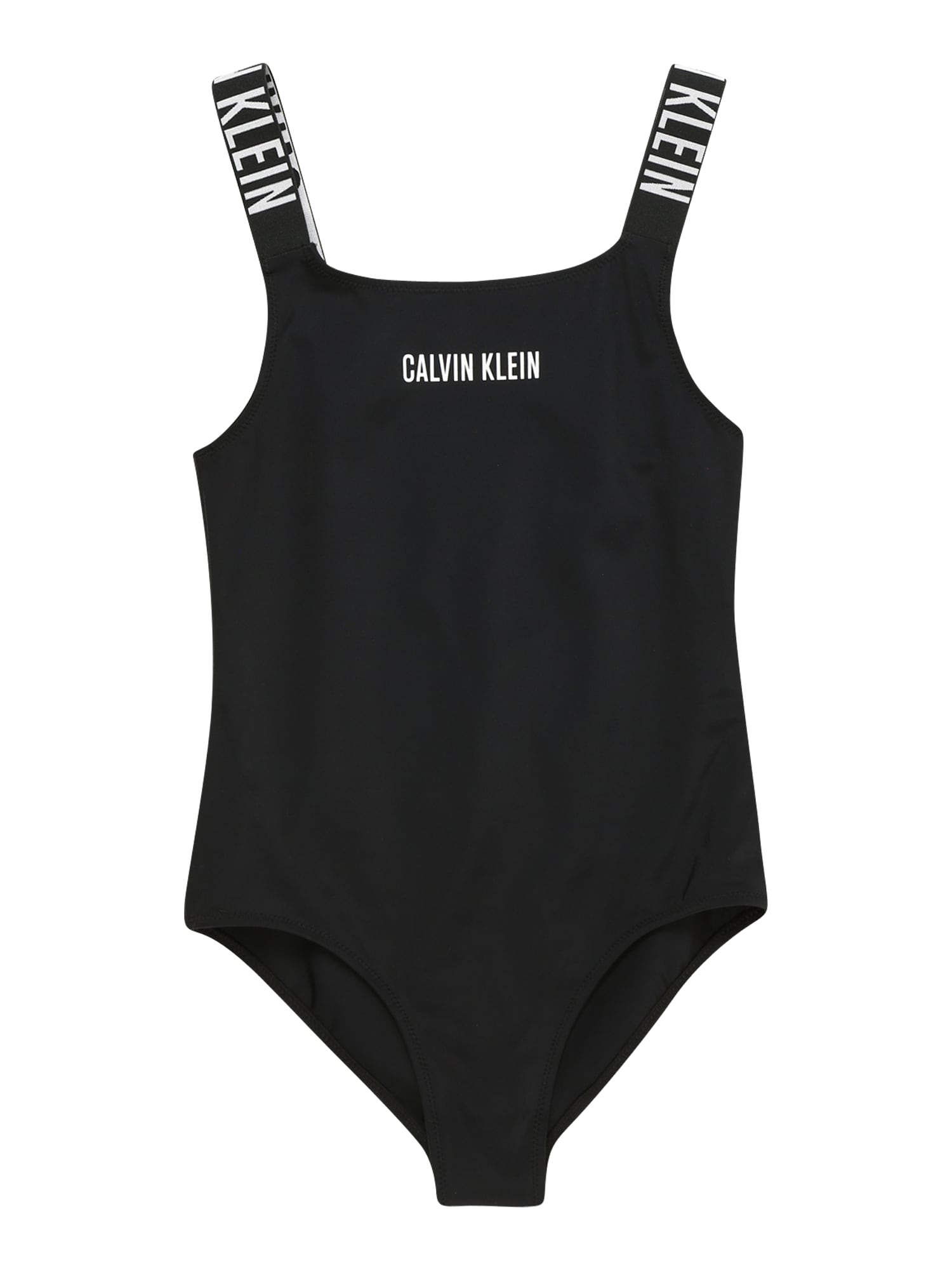 Calvin Klein Swimwear Бански костюм 'Intense Power'  черно / бяло