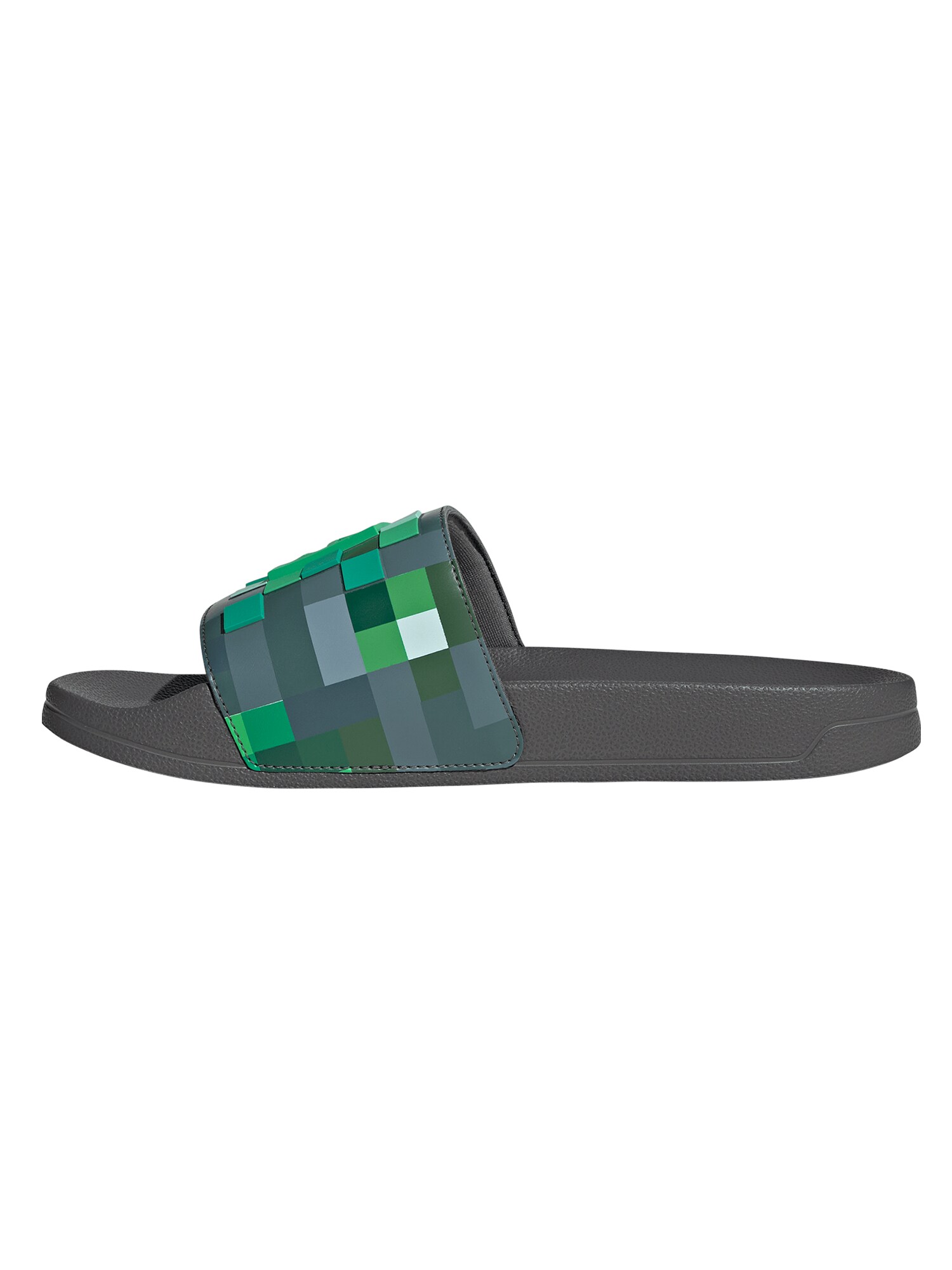 ADIDAS SPORTSWEAR Natikače 'ADILETTE SHOWER - MINECRAFT'  antracit siva / svijetlozelena / tamno zelena / bijela