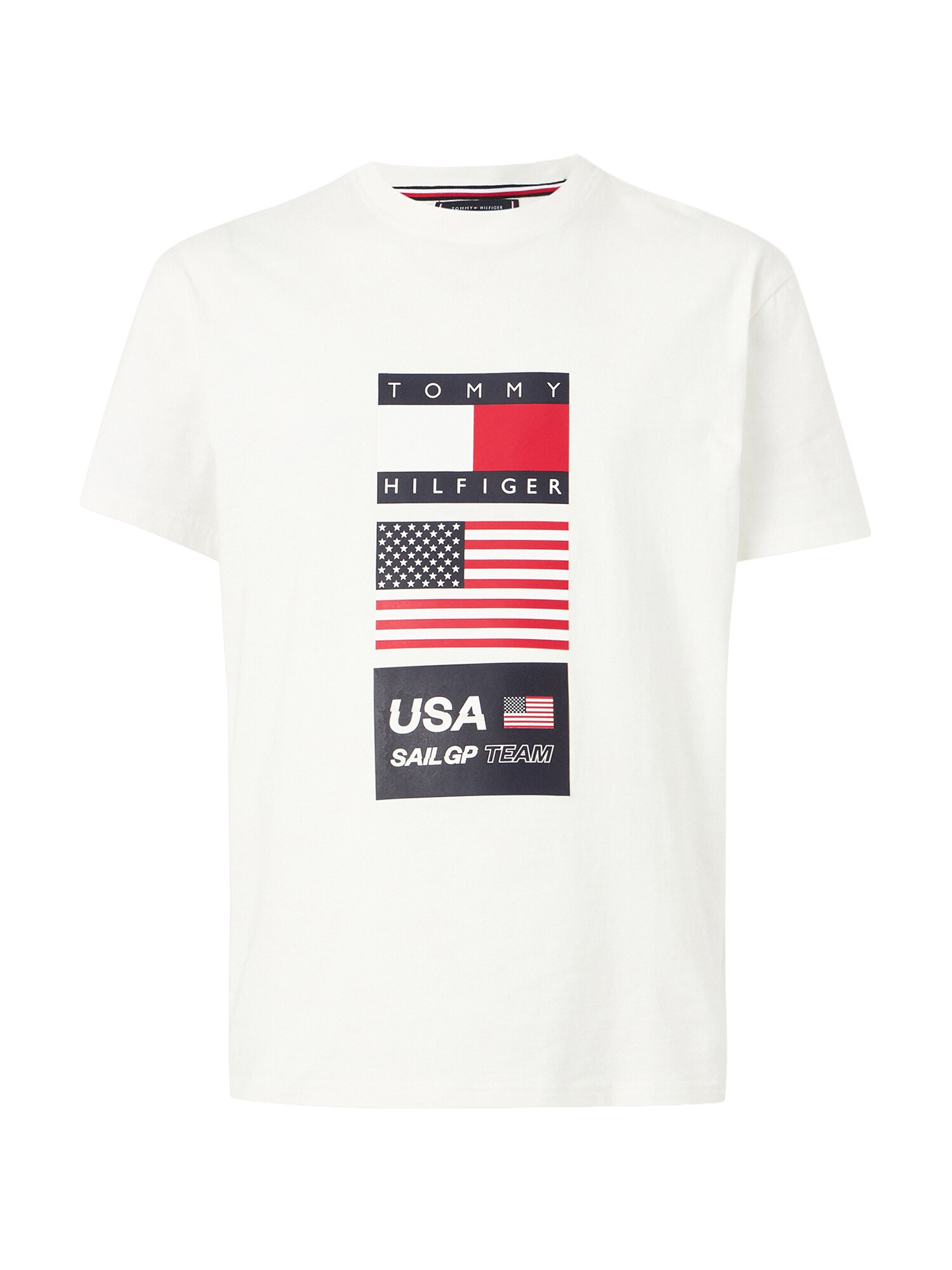 TOMMY HILFIGER Tricou SAILGP  albastru marin / roșu cireș / alb / alb lână