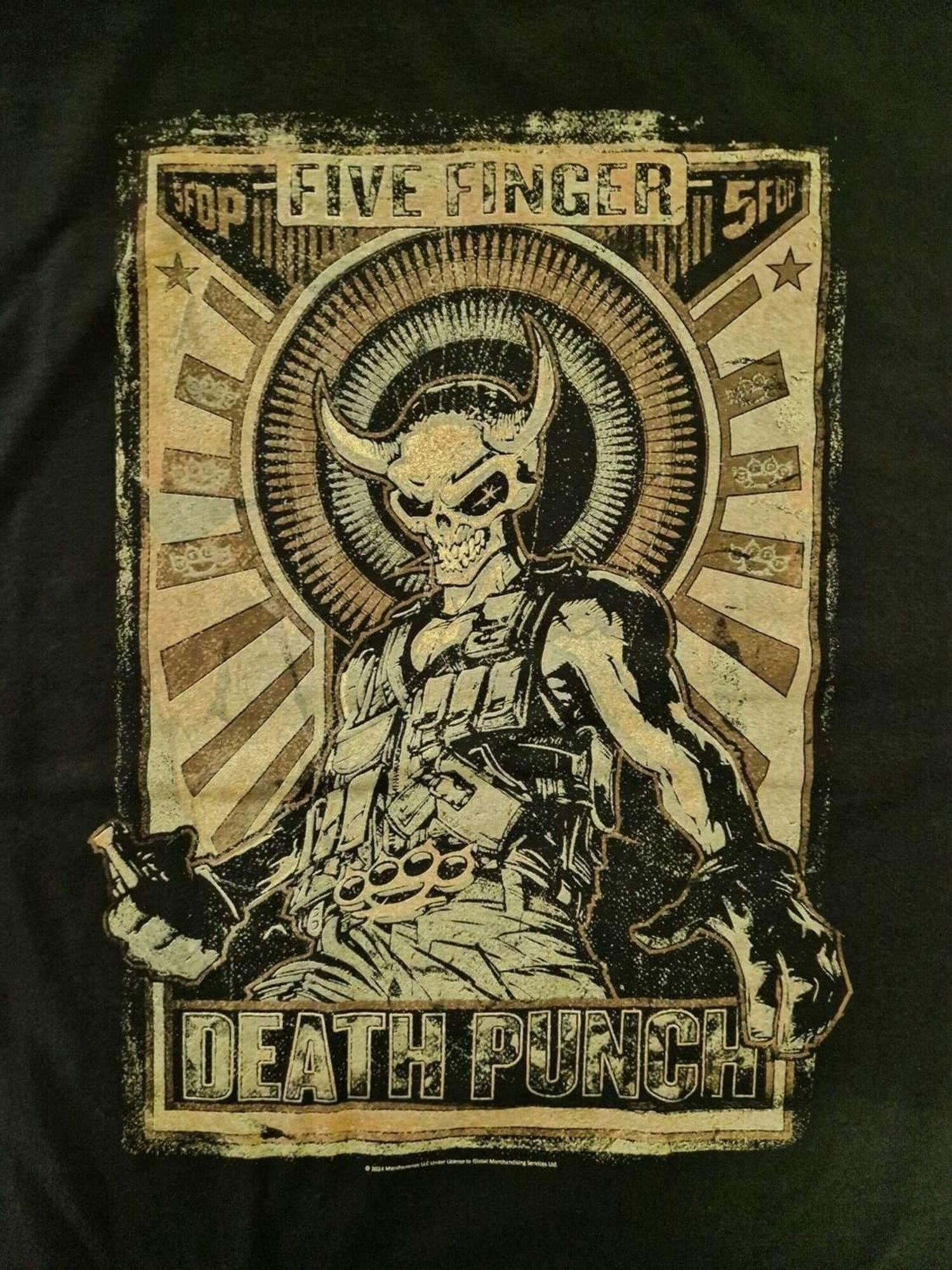 Five Finger Death Punch Camiseta 'Five Finger Death Punch Mercenary T-Shirt'  negro – imagen 3