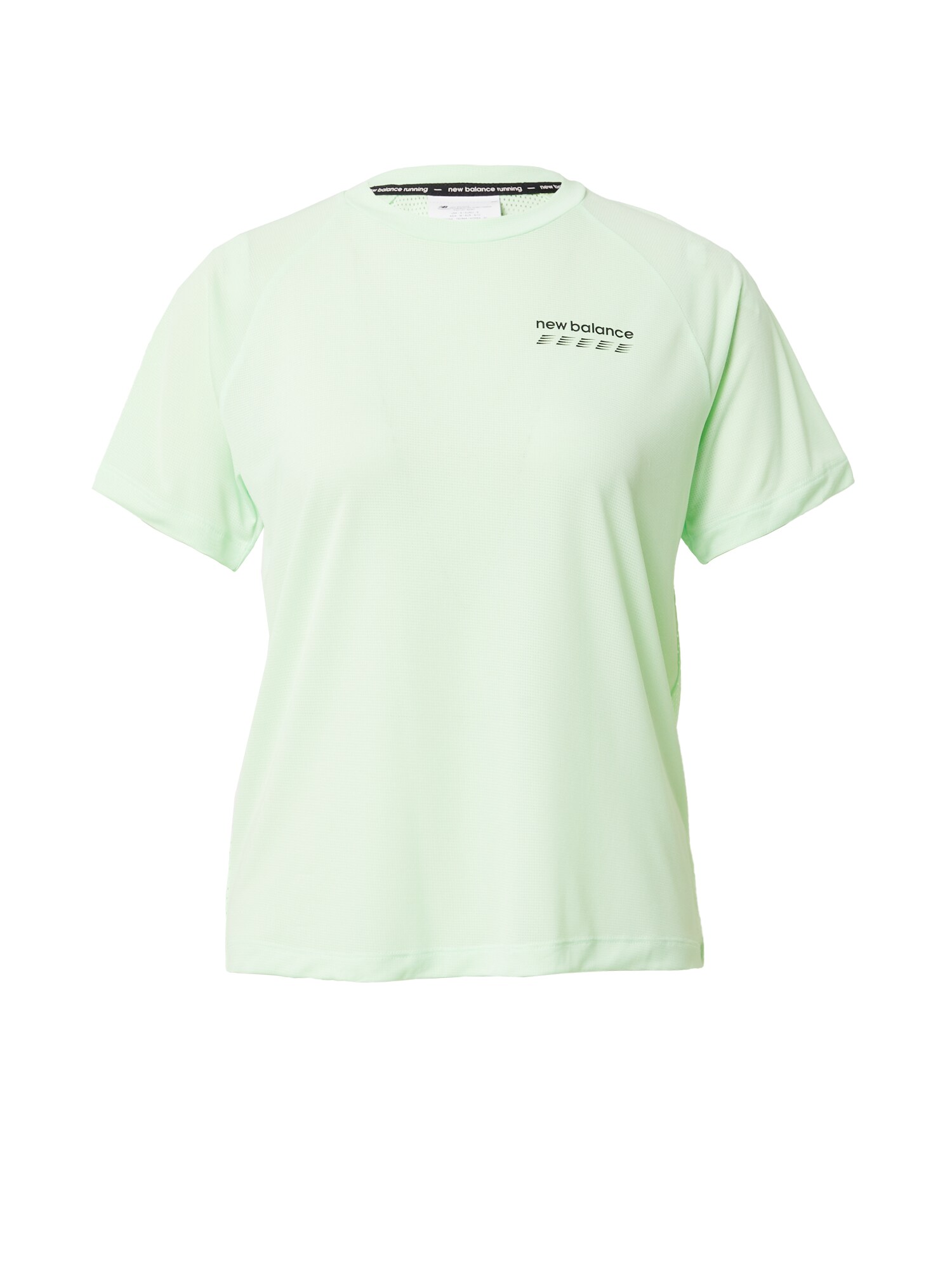new balance Функционална тениска 'Accelerate Pacer'  пастелно зелено / черно