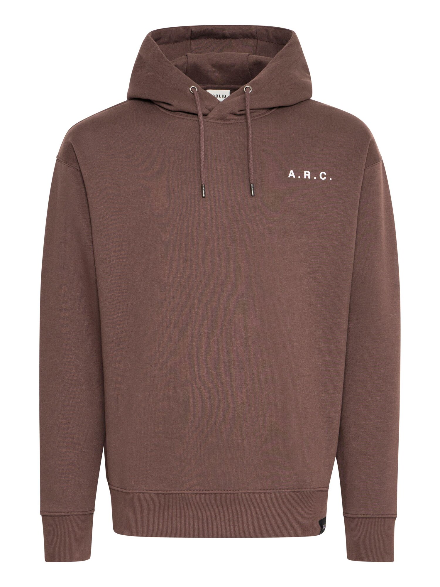 !Solid Jersey 'Hanno'  marrón oscuro / gris oscuro / offwhite