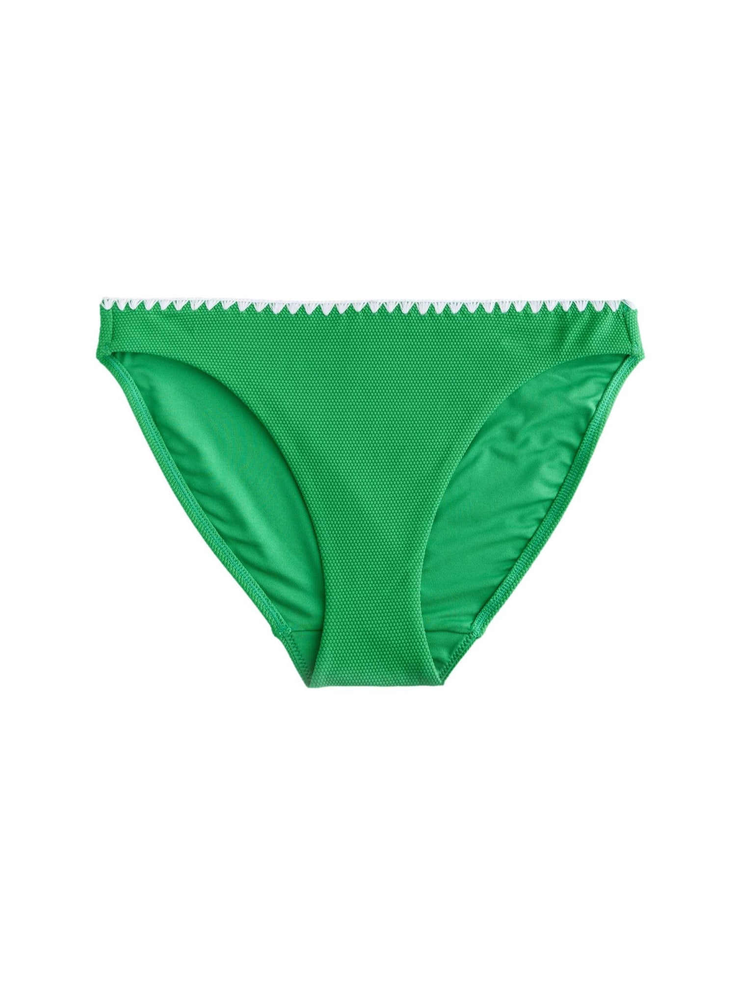 Next Slip costum de baie  verde / alb