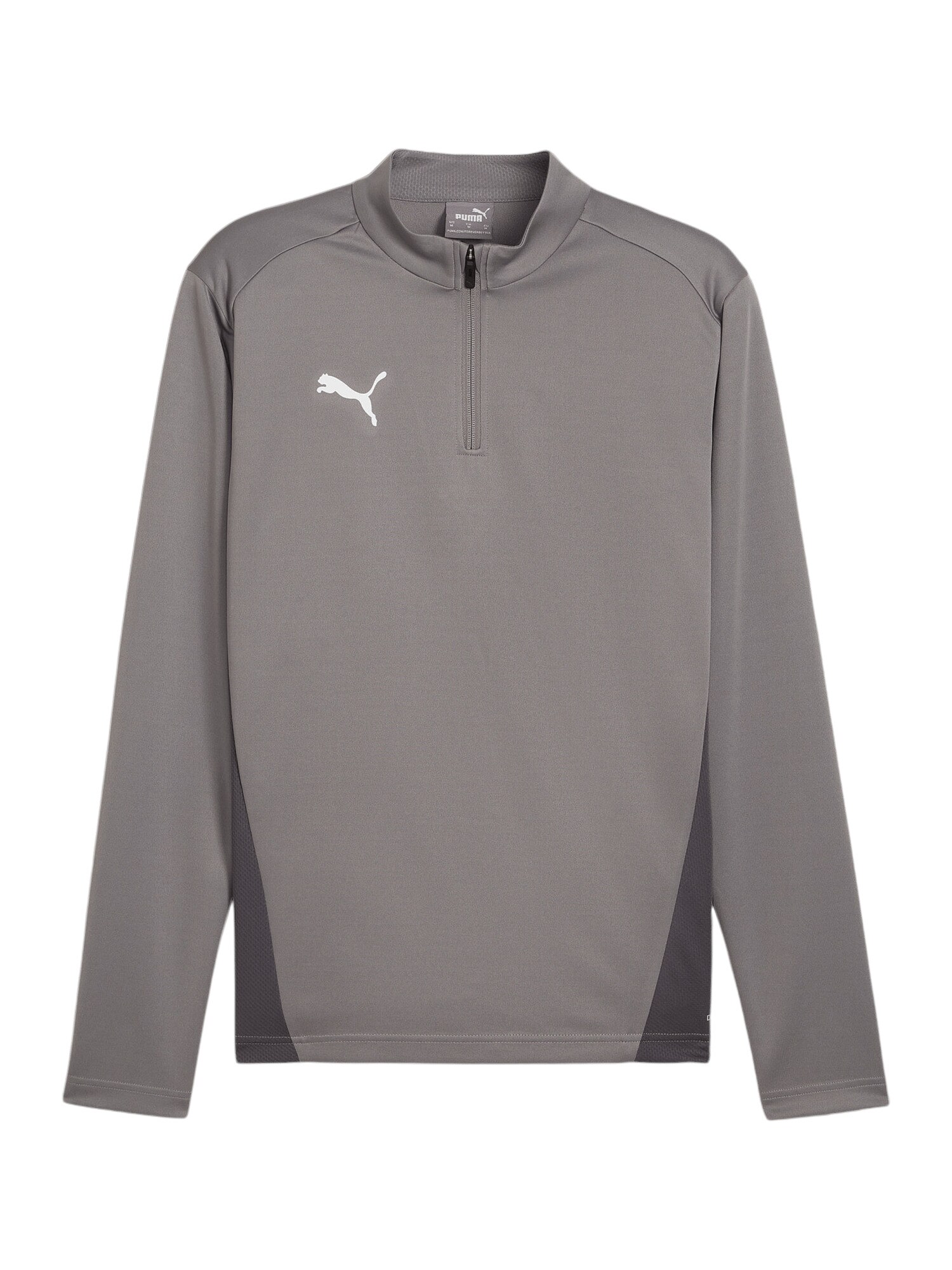 PUMA Tricou funcțional TeamGoal  gri / gri grafit / alb