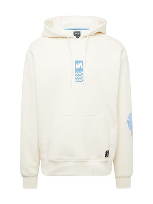 RVCA Sweatshirt ‘NOISE’ Lichtblauw / Wit / Eierschaal