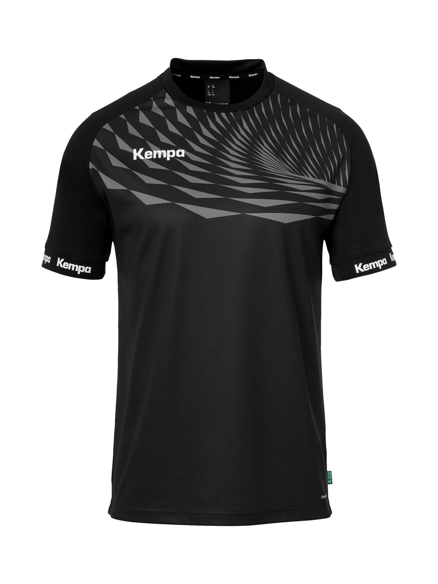 KEMPA Tricou funcțional  gri / negru / alb