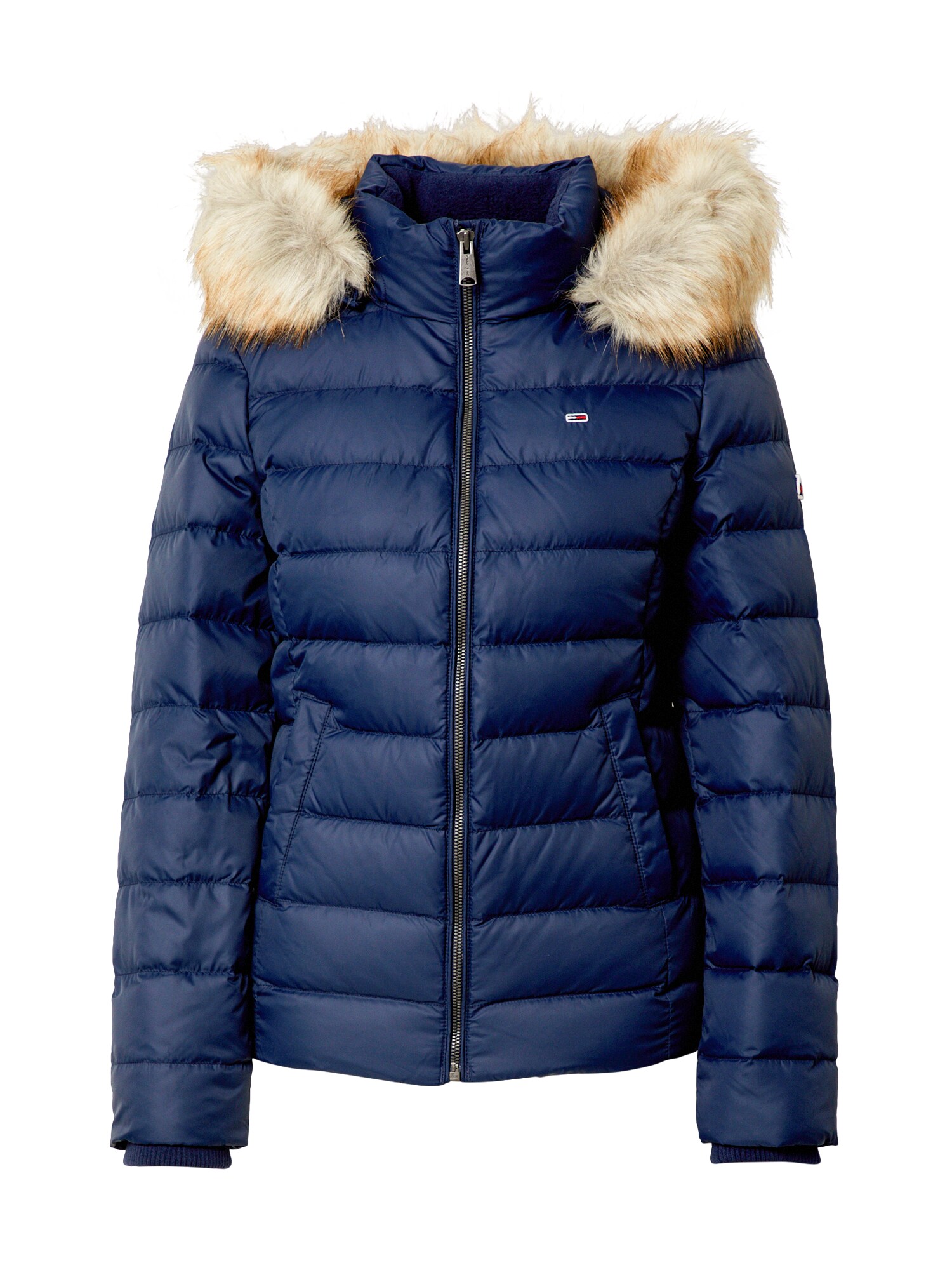 Tommy Jeans Zimná bunda 'Essential'  námornícka modrá