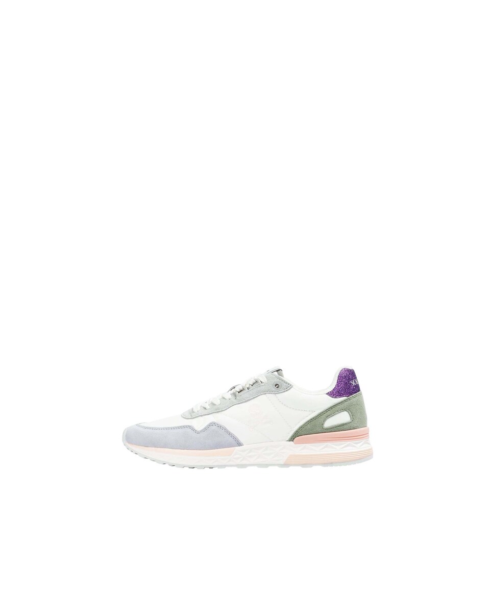 Låg sneaker 'Harry' ljusgrön / lila