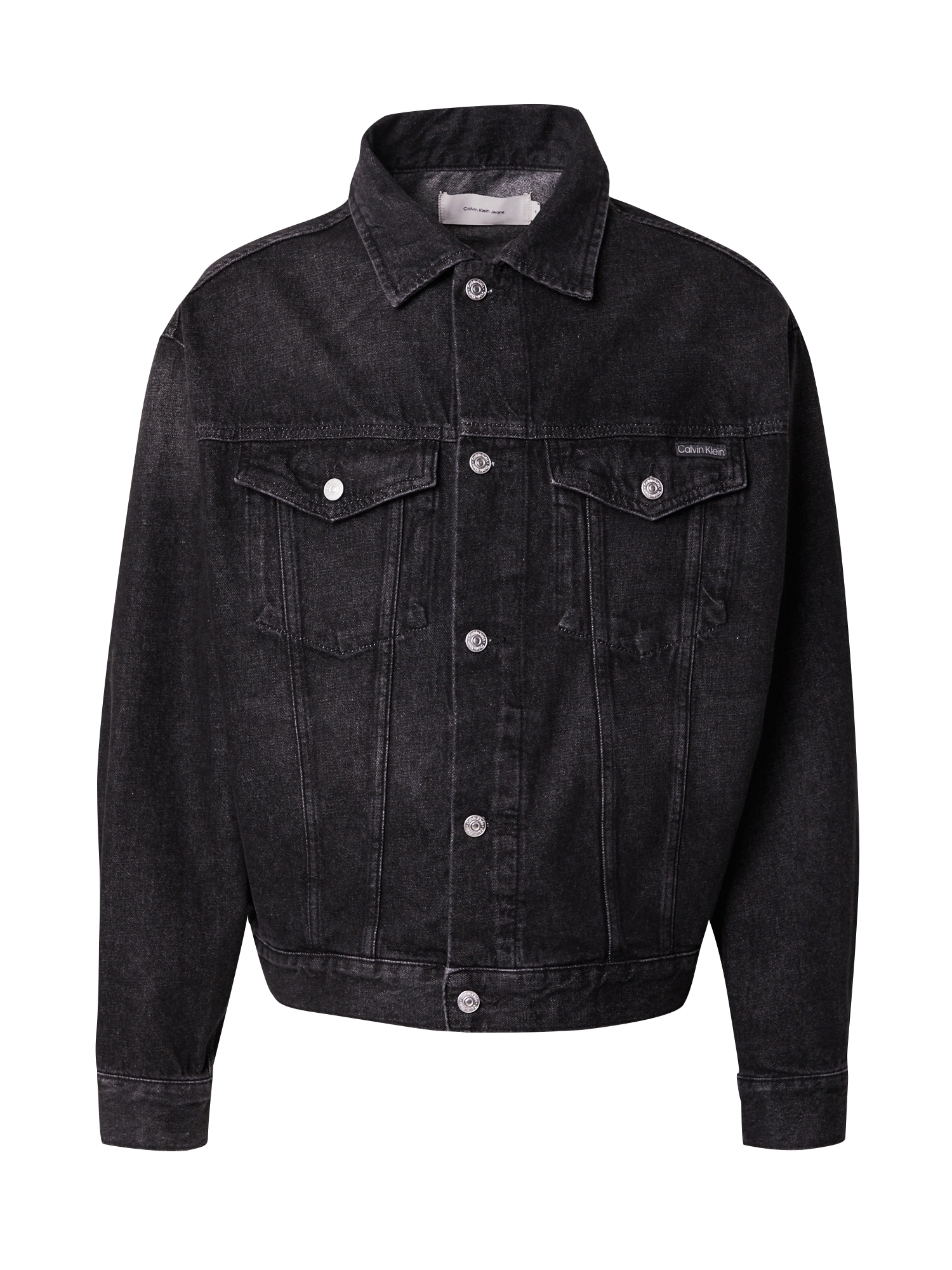 Calvin Klein Jeans Geacă de primăvară-toamnă  negru denim