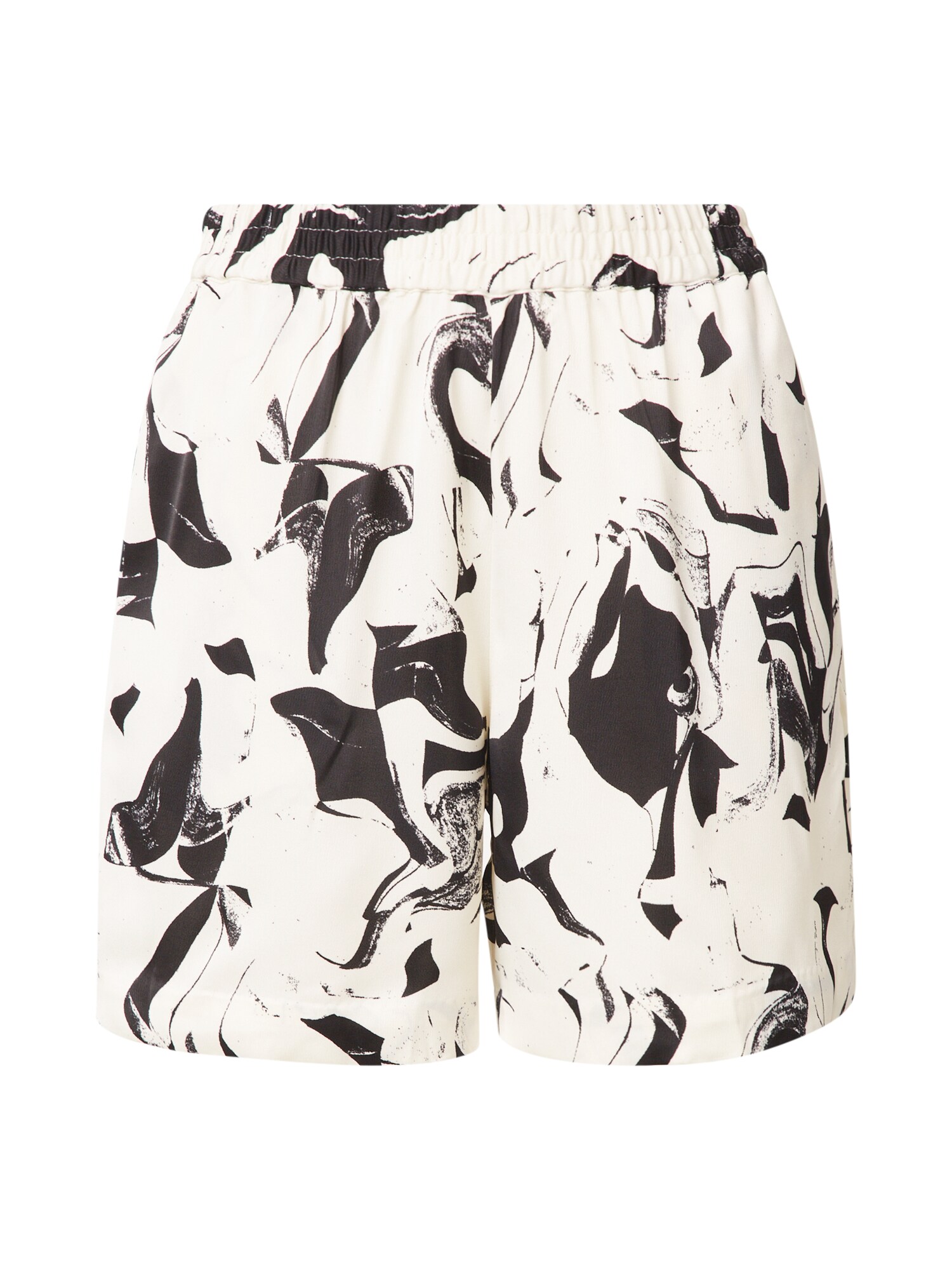 Monki Pantaloni  crem / negru