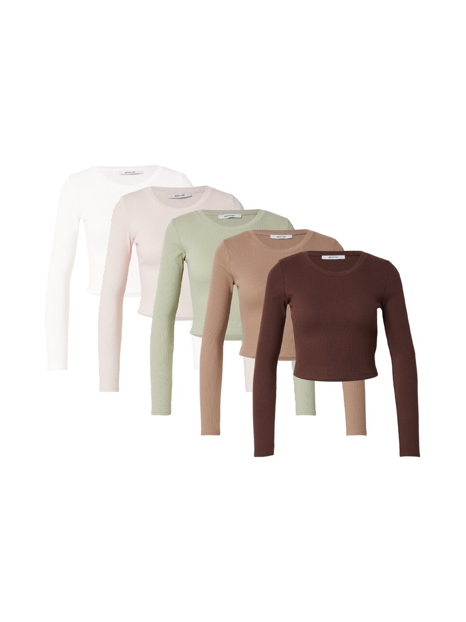 T-shirt taupe / mint / rosa