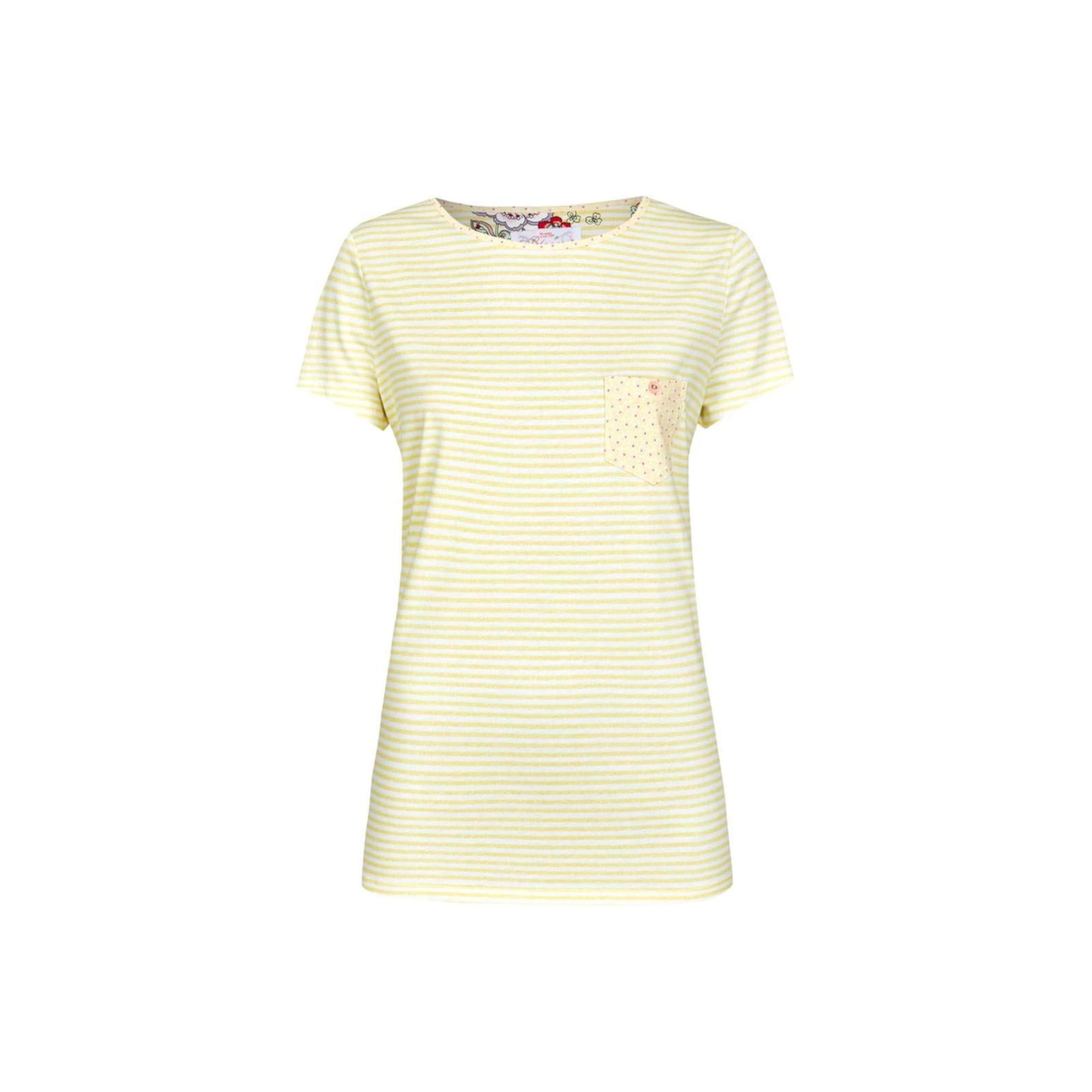 TAMARIS T-Shirt creme / gelb