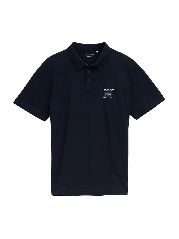 TOM TAILOR Poloshirt Herren Größe L navy / weiß