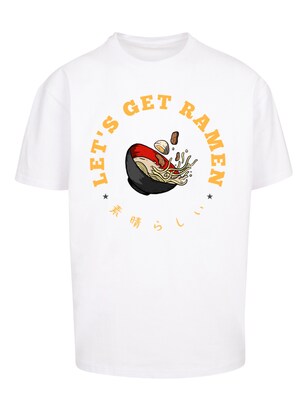 F4NT4STIC Shirt ‘Lets get Ramen’ Bruin / Geel / Rood / Zwart / Wit