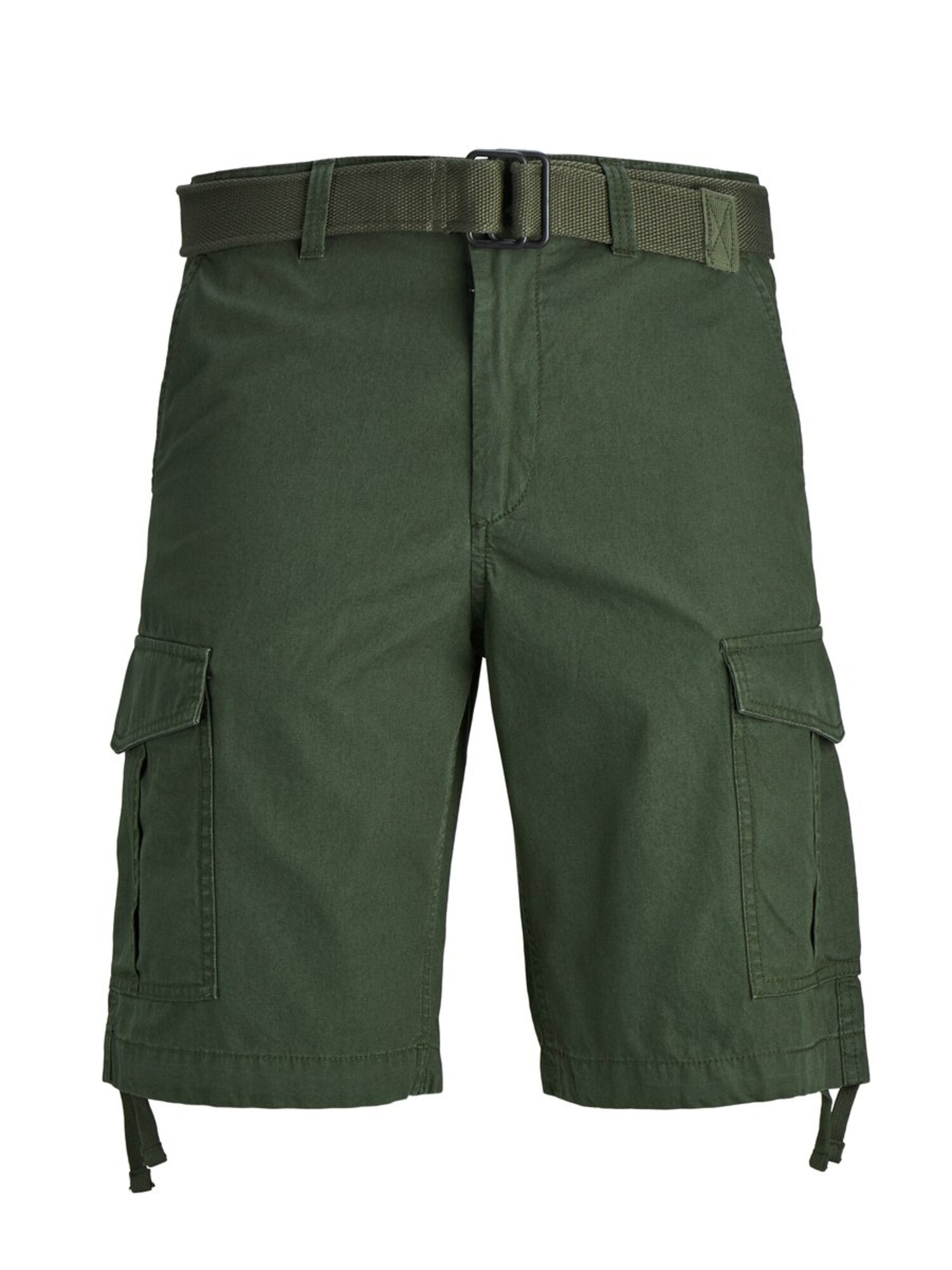 JACK & JONES Laisvo stiliaus kelnės 'CHARLIE'  tamsiai žalia